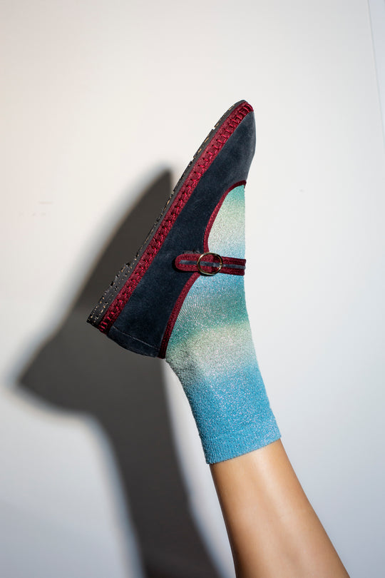 SHOES GEORGINA MARY JANE IN DARK GRAY Flabelus