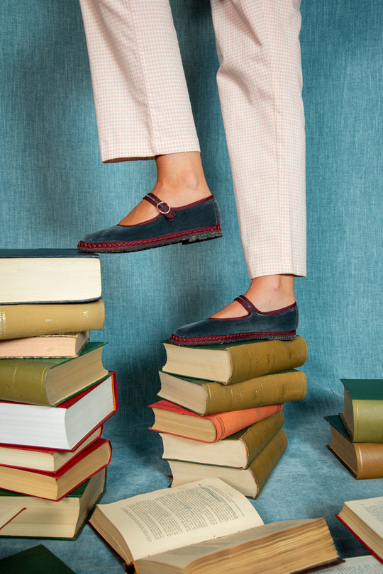 SHOES GEORGINA MARY JANE IN DARK GRAY Flabelus