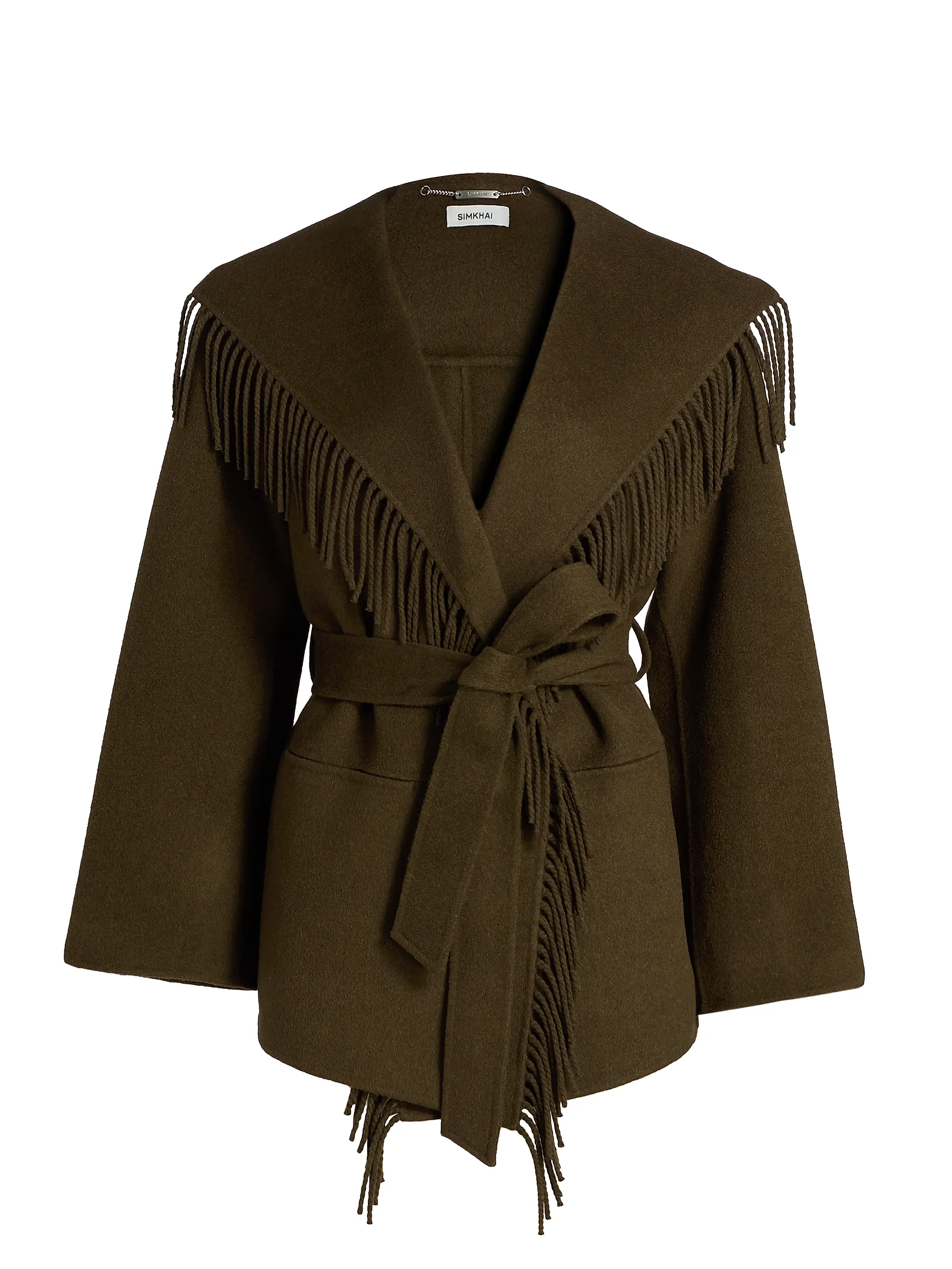COATS/JACKET Rowen Fringe Jacket in Alligator Simkhai