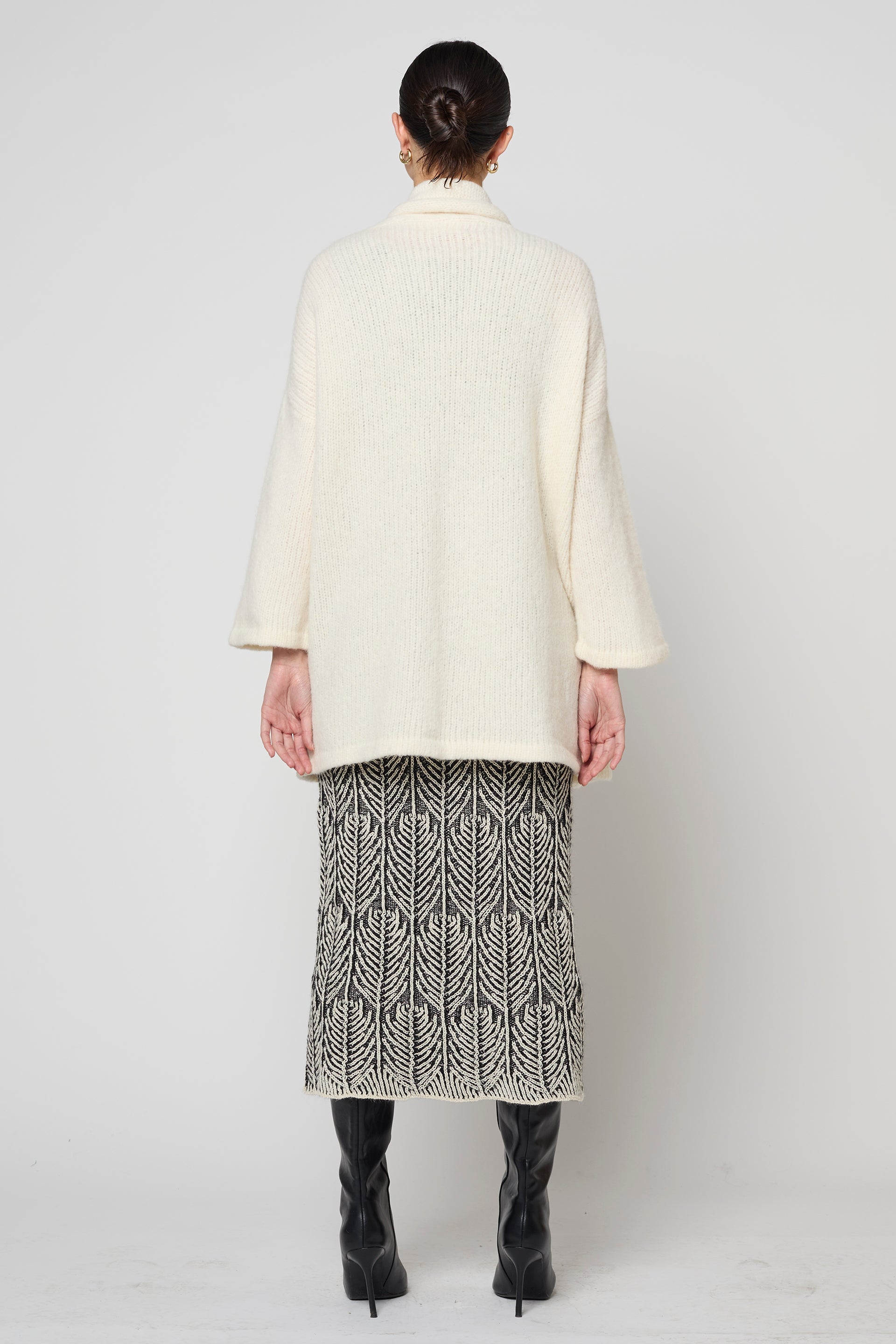 SWEATERS Haori Cardigan in Cream Atelier Delphine