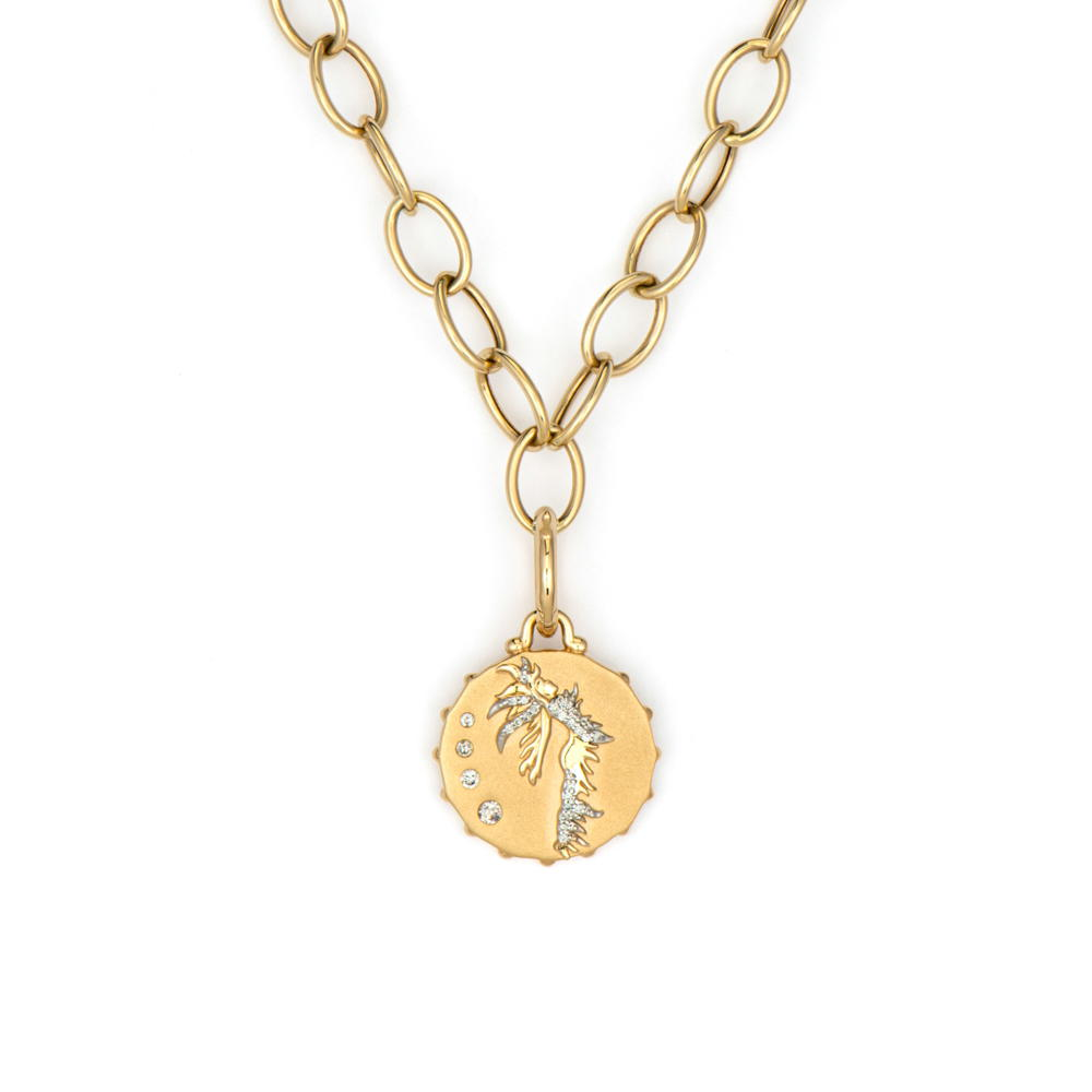 JEWELRY PHOENIX FIRE GODDESS ENGRAVED DIAMOND PENDANT Three Stories Jewelry