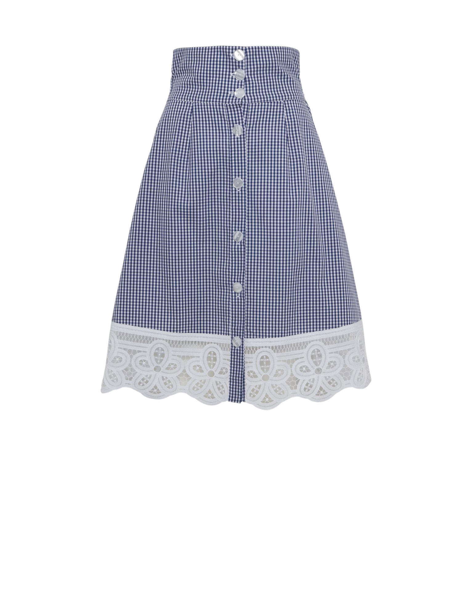 SKIRTS ELIANA MIDI SKIRT W/LACE Loretta Caponi