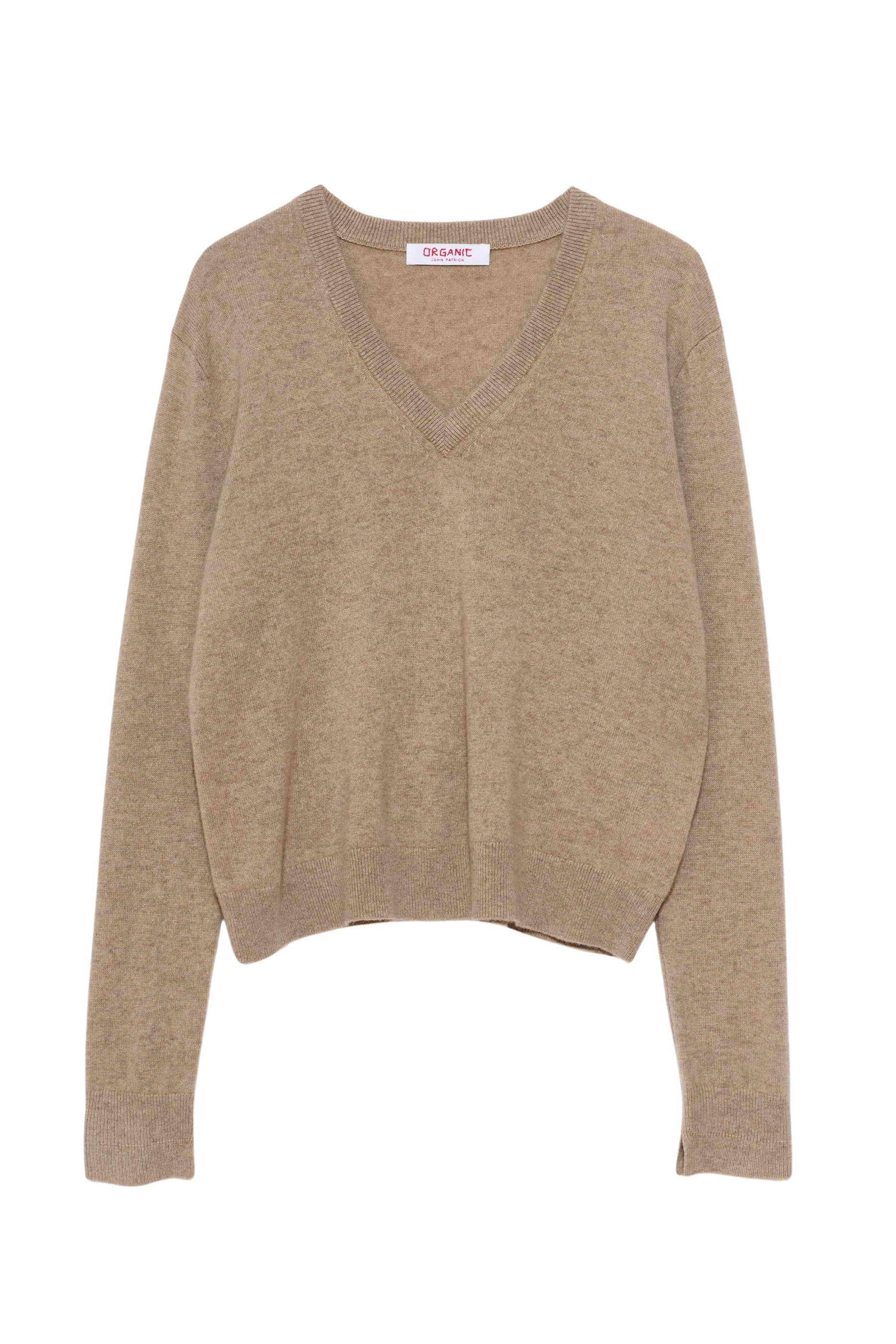 SWEATERS Cashmere V-Neck Pullover in Eco Organic by John Patrick