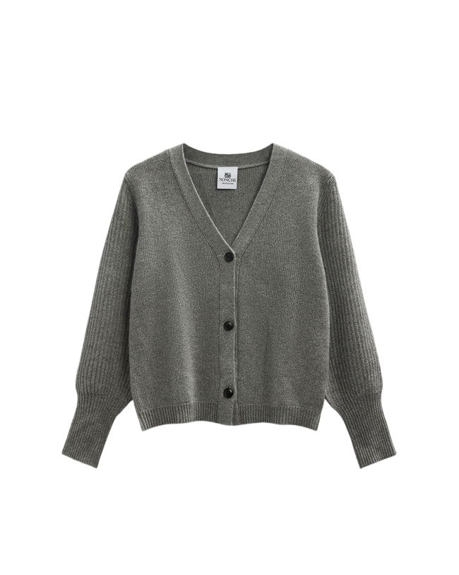 SWEATERS The Resort Cardigan in Derby Grey Nonchi