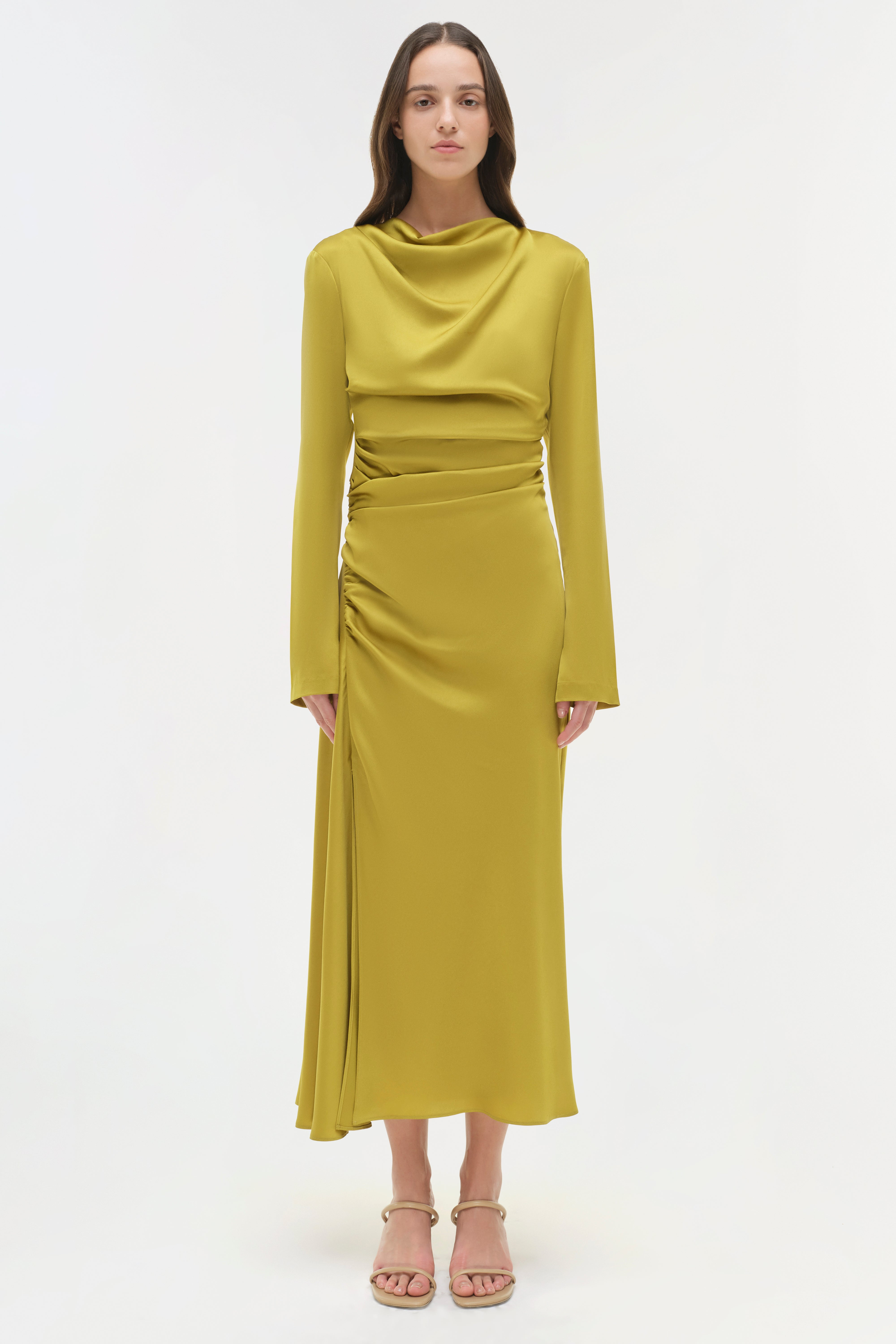 DRESSES/JUMPSUITS Odessa Midi Dress in Pear Simkhai
