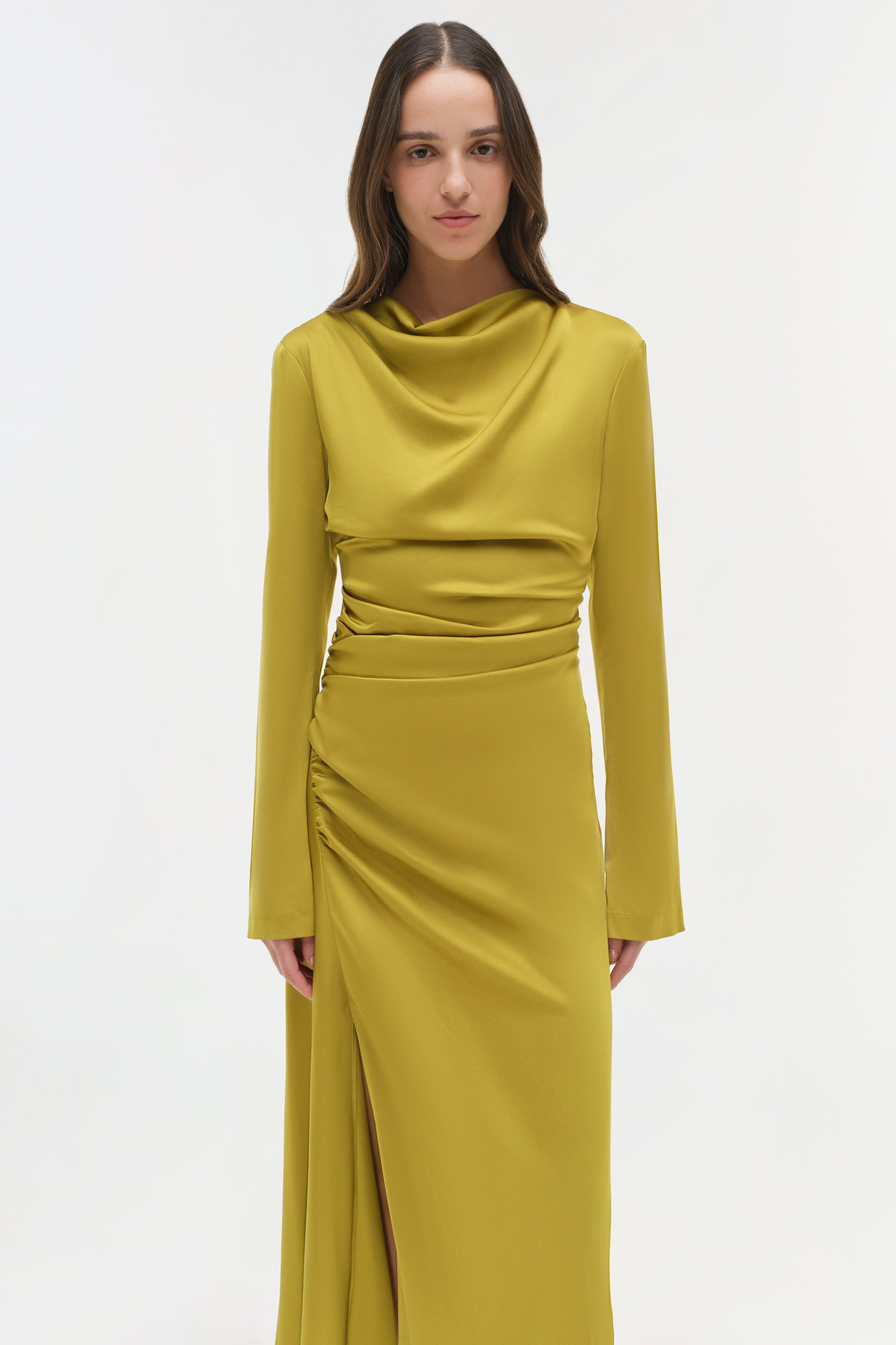 DRESSES/JUMPSUITS Odessa Midi Dress in Pear Simkhai