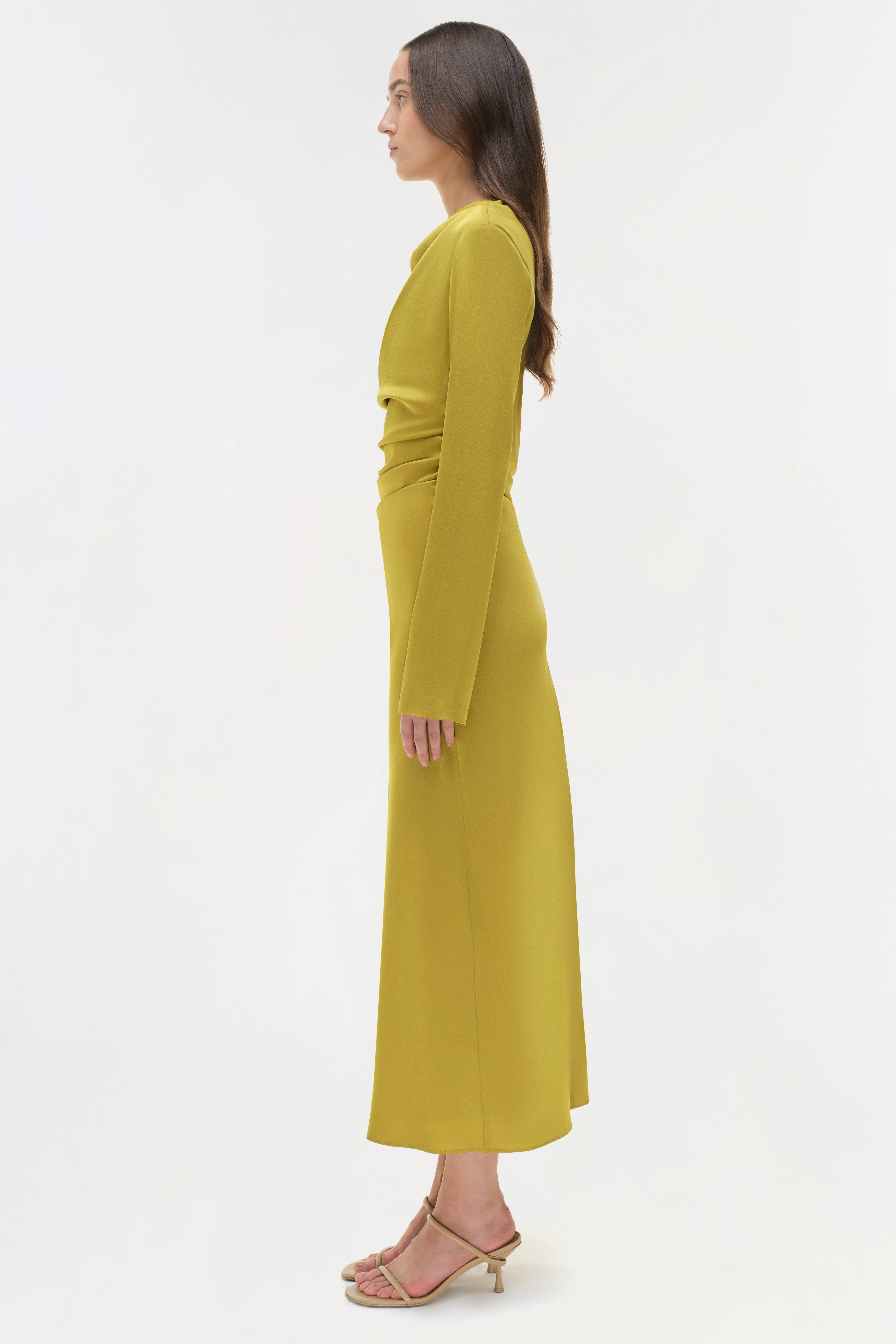 DRESSES/JUMPSUITS Odessa Midi Dress in Pear Simkhai