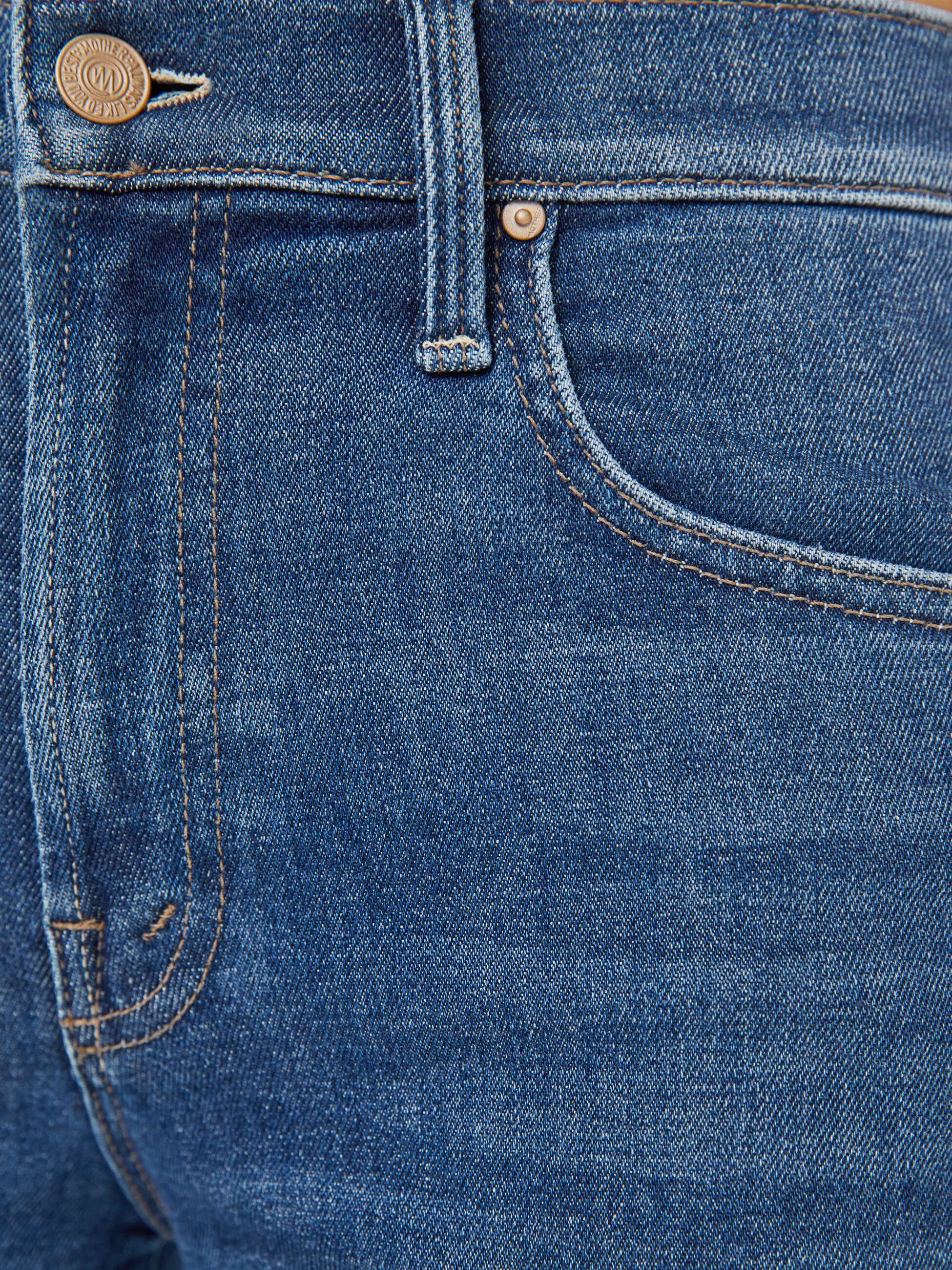 DENIM The Mid Rise Rambler Zip Ankle Jean in Catch My Drift Mother