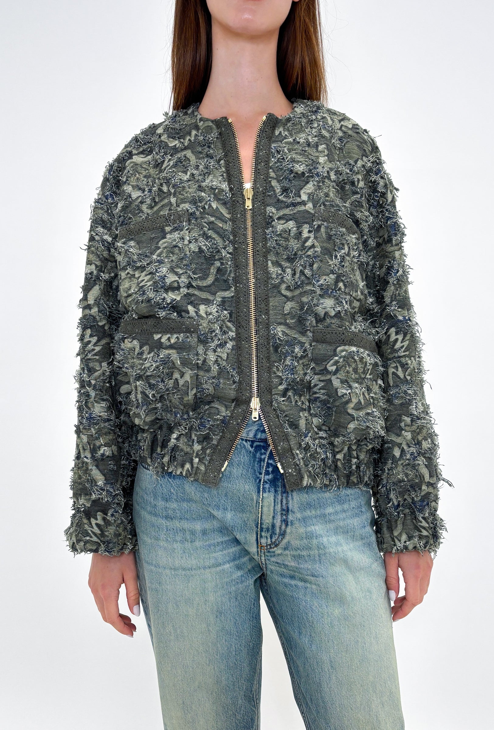 COATS/JACKET Bomber Jacket in Dark Khaki Odeeh