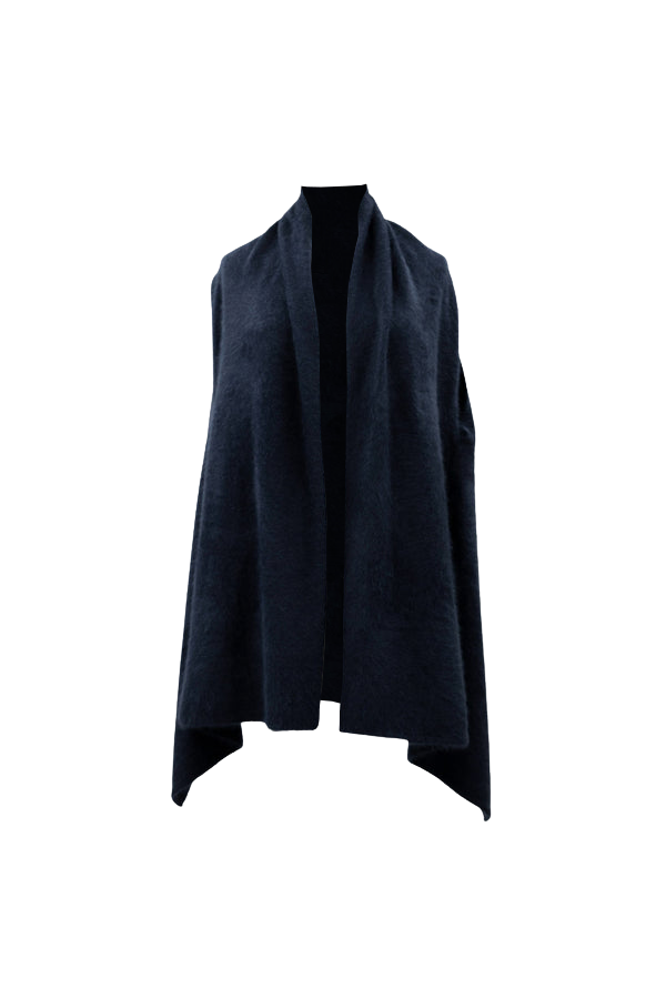 ACCESSORIES Wool Stole in Navy CT Plage