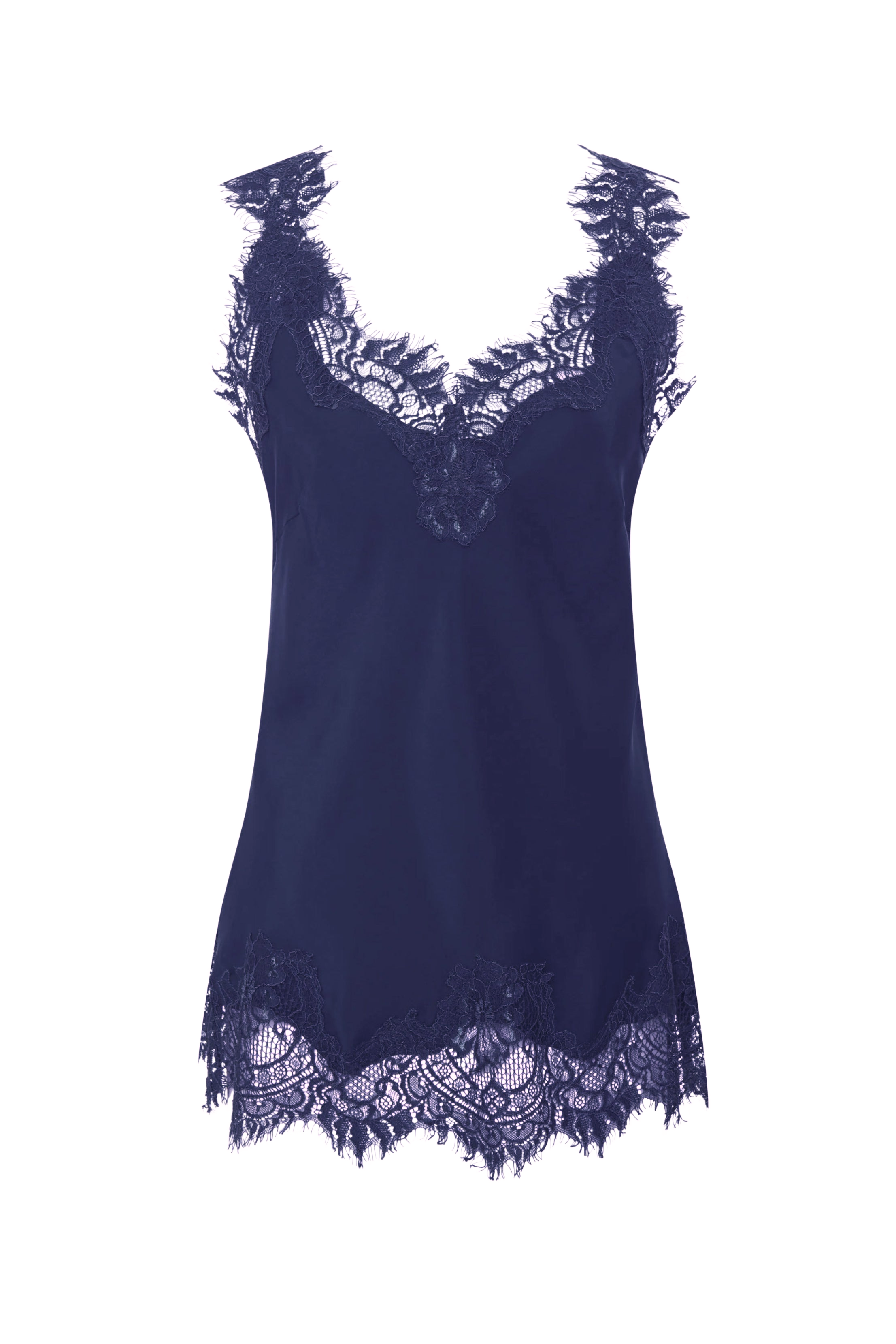 LINGERIE/PJ/SWIM Megan Cami in Blue Ink Gold Hawk