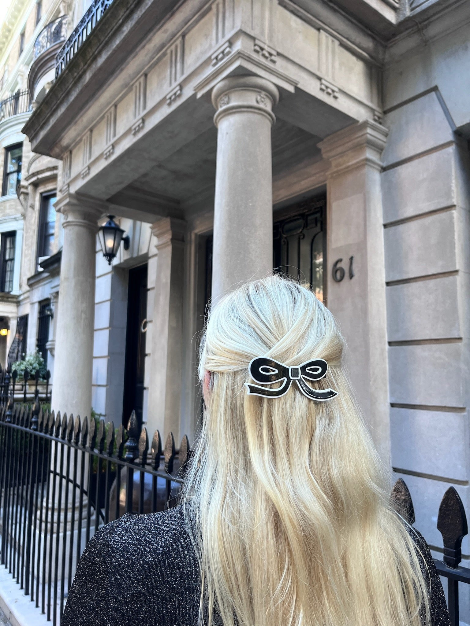 ACCESSORIES French Bow Barrette Clip Solar Eclipse