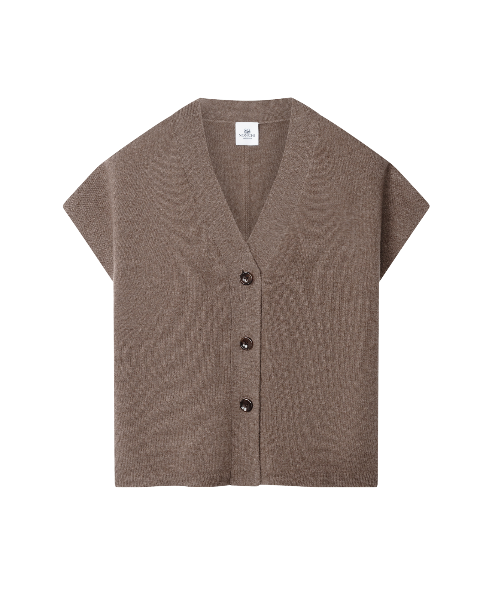 SWEATERS Mistral Cardigan in Taupe Nonchi