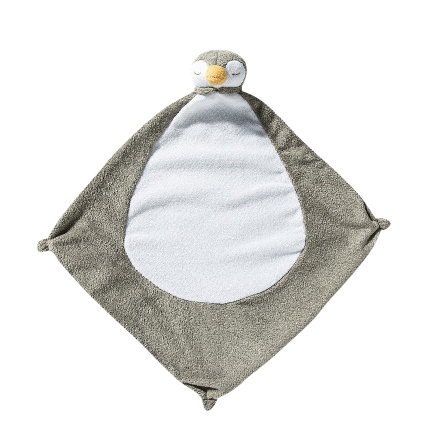 CHILDREN'S ACCESSORIES Grey Penguin Blankie Angel Dear