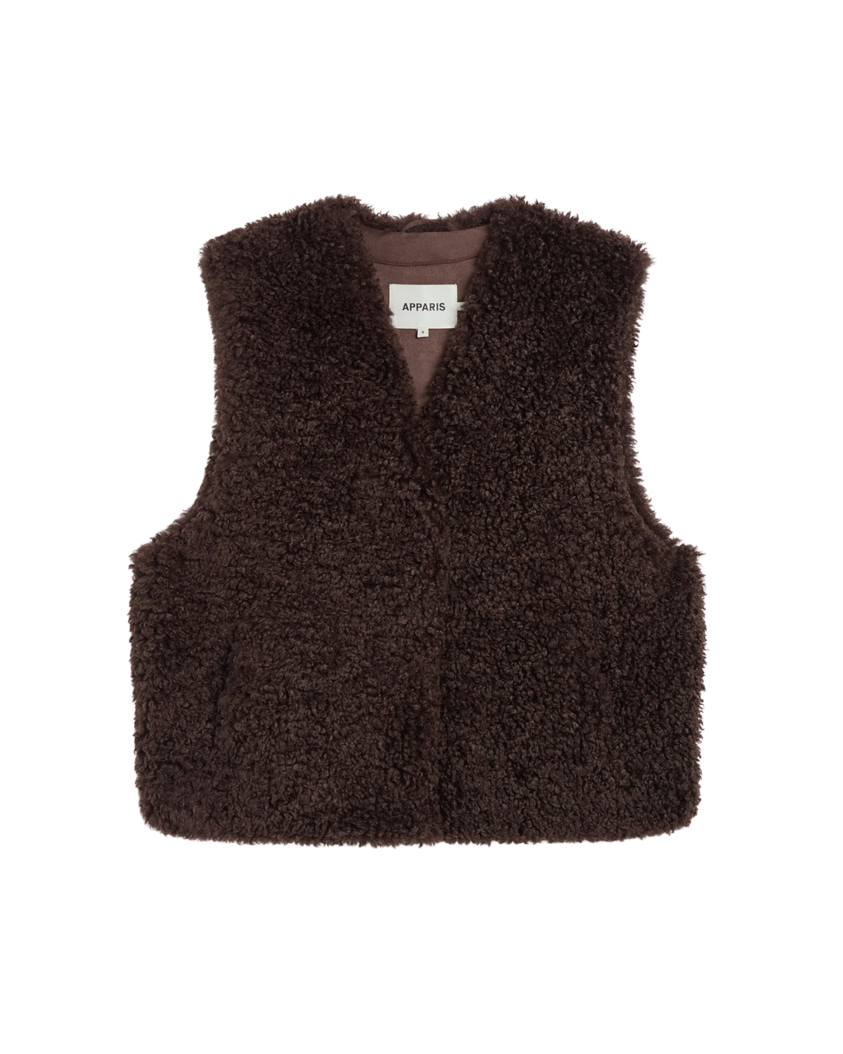 COATS/JACKET Lyle Bouclette Vest in Brown Apparis