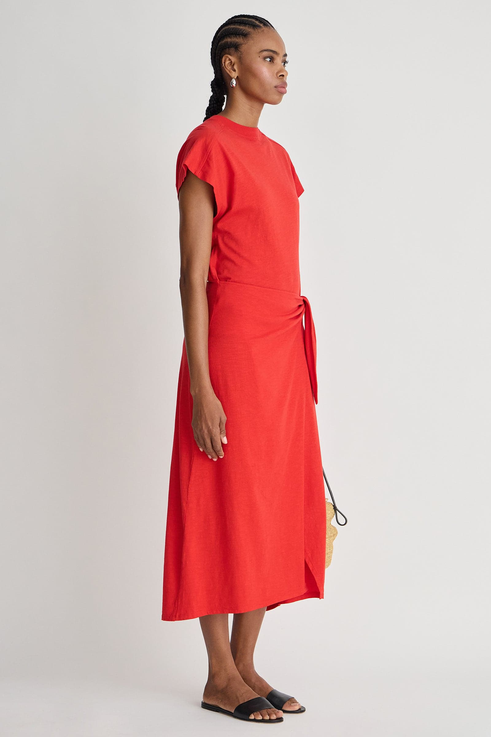 DRESSES/JUMPSUITS Fuerte Wrap Dress in Firecracker Apiece Apart
