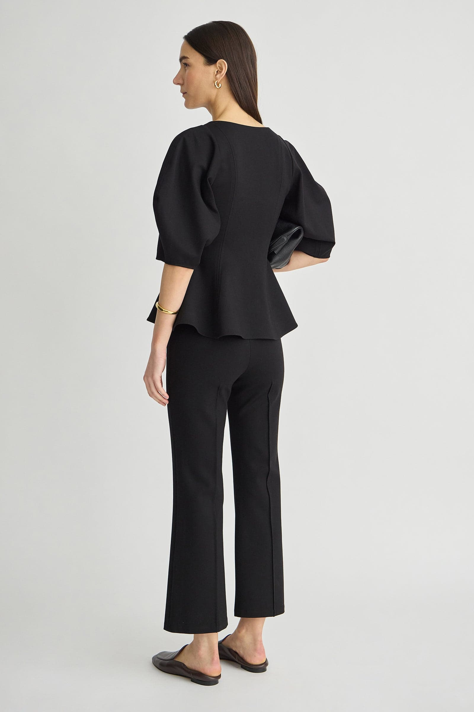 PANTS/SHORTS Ponte Rene Pull on Pant in Black Apiece Apart