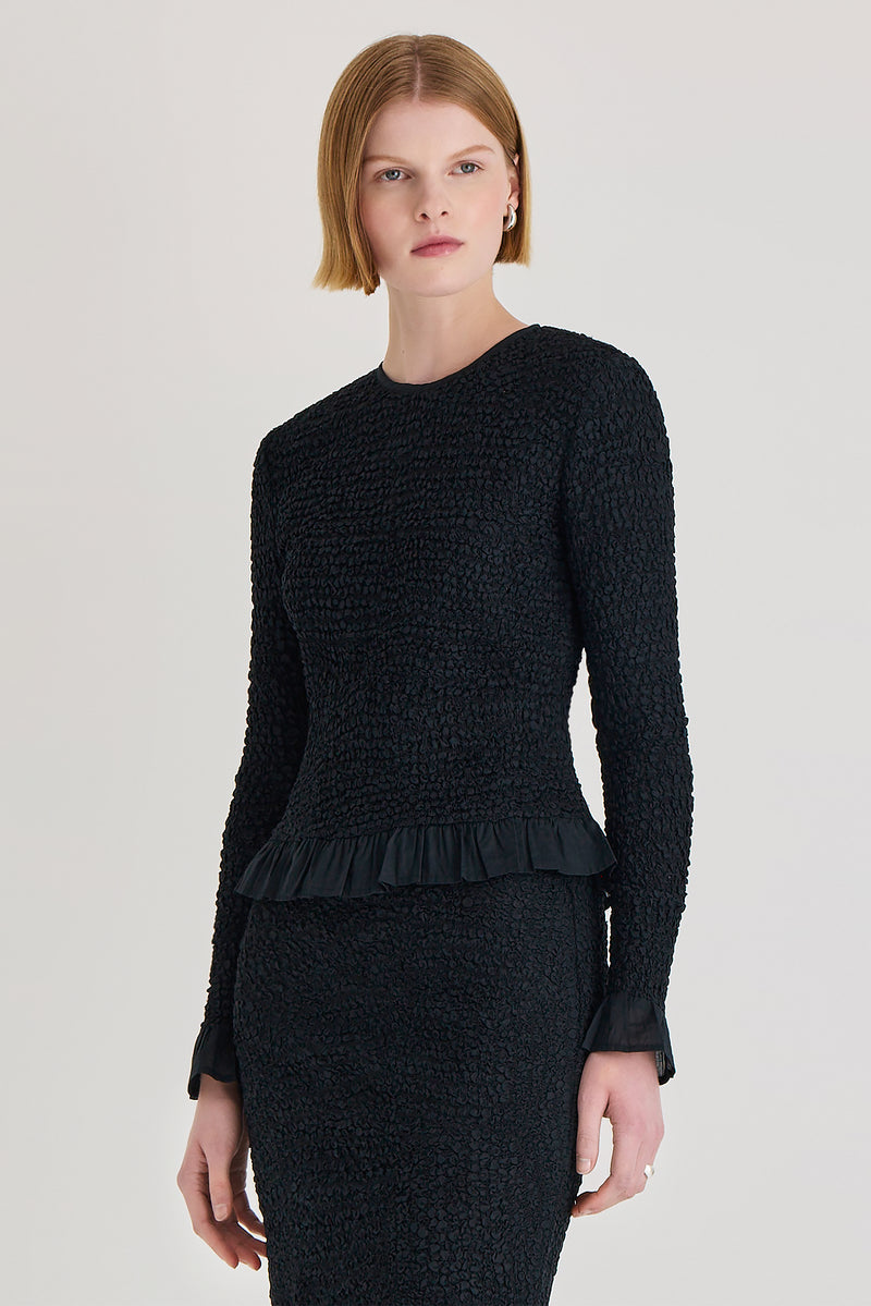 BLOUSES/SHIRTS/TOPS Verdure Top in Black Merlette