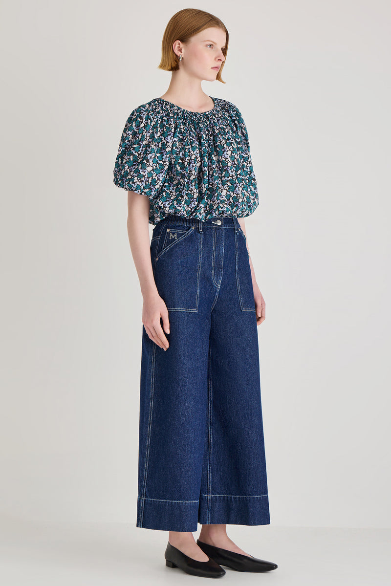 BLOUSES/SHIRTS/TOPS Lotus Print Top in Mosaic Drift Merlette