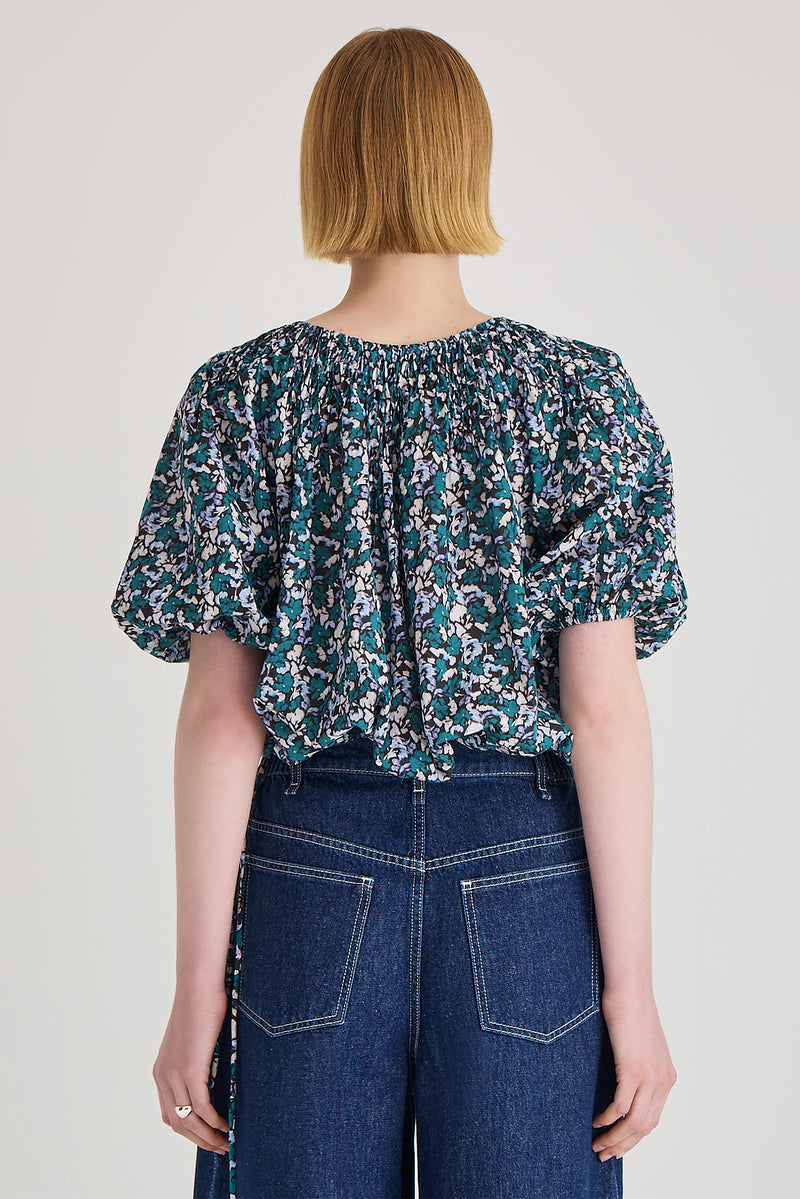 BLOUSES/SHIRTS/TOPS Lotus Print Top in Mosaic Drift Merlette