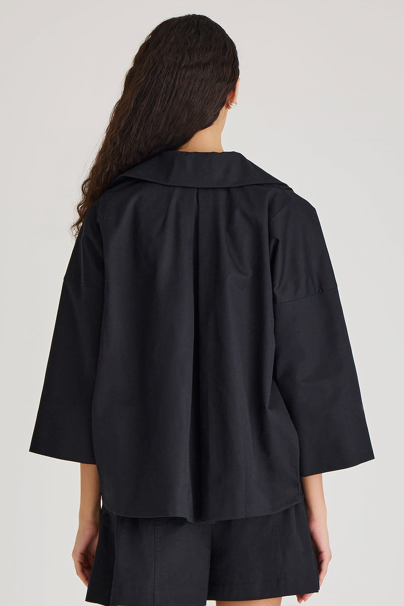COATS/JACKET Solara Dress in Black Merlette