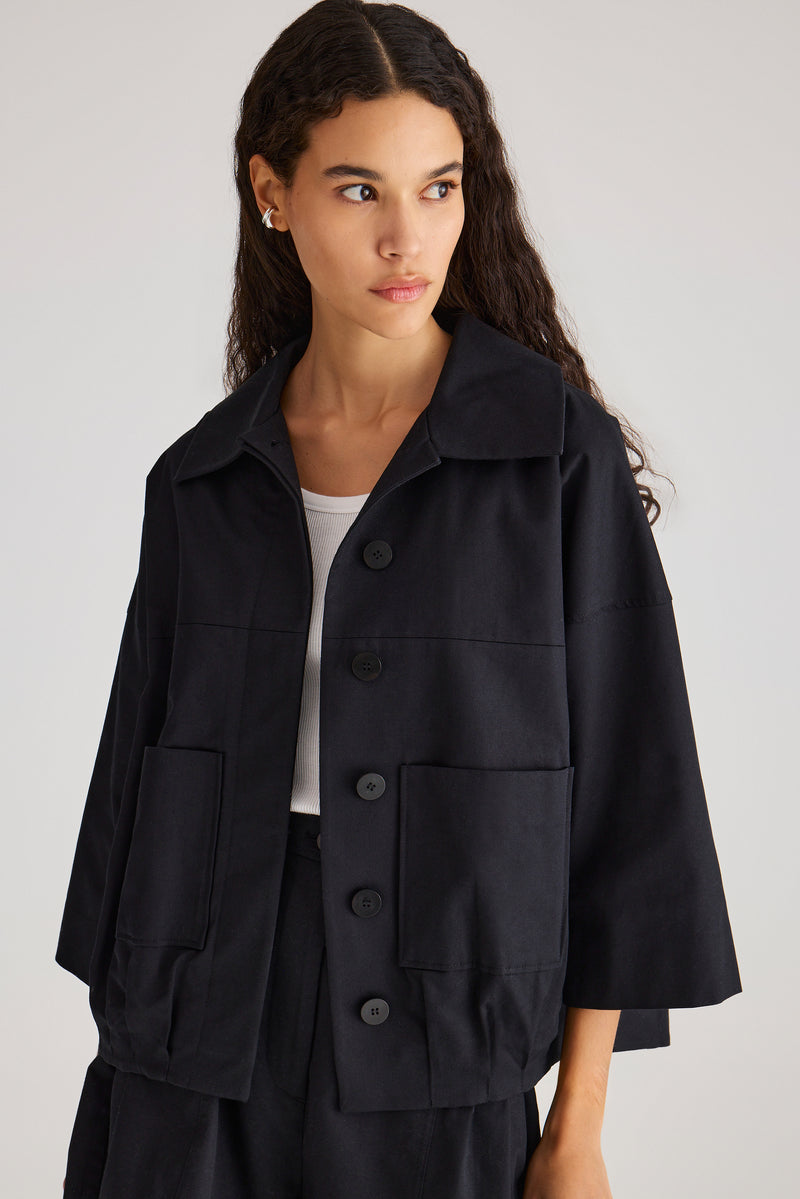 COATS/JACKET Solara Dress in Black Merlette