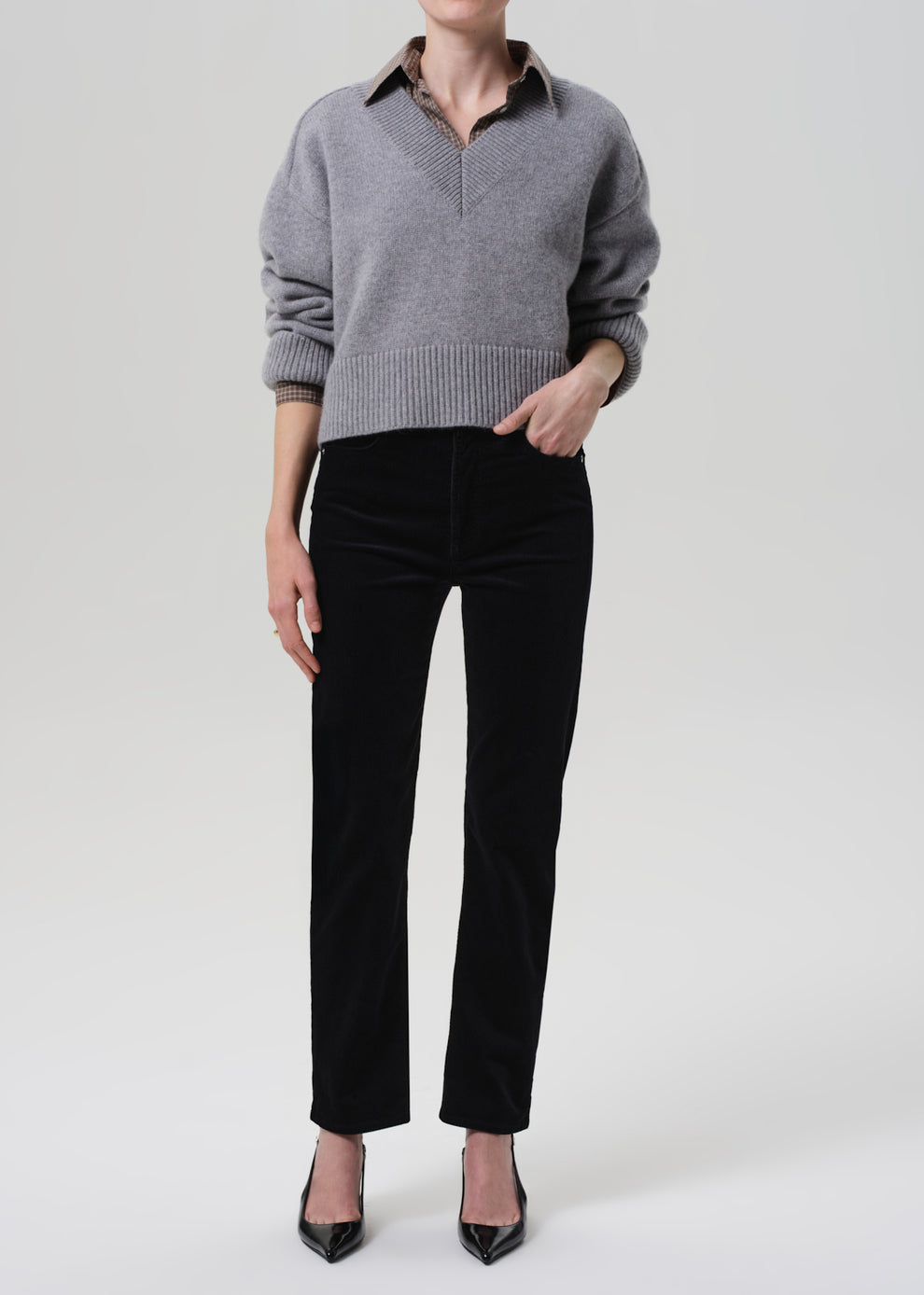 DENIM Blaine Jean in Black Corduroy Citizens of Humanity