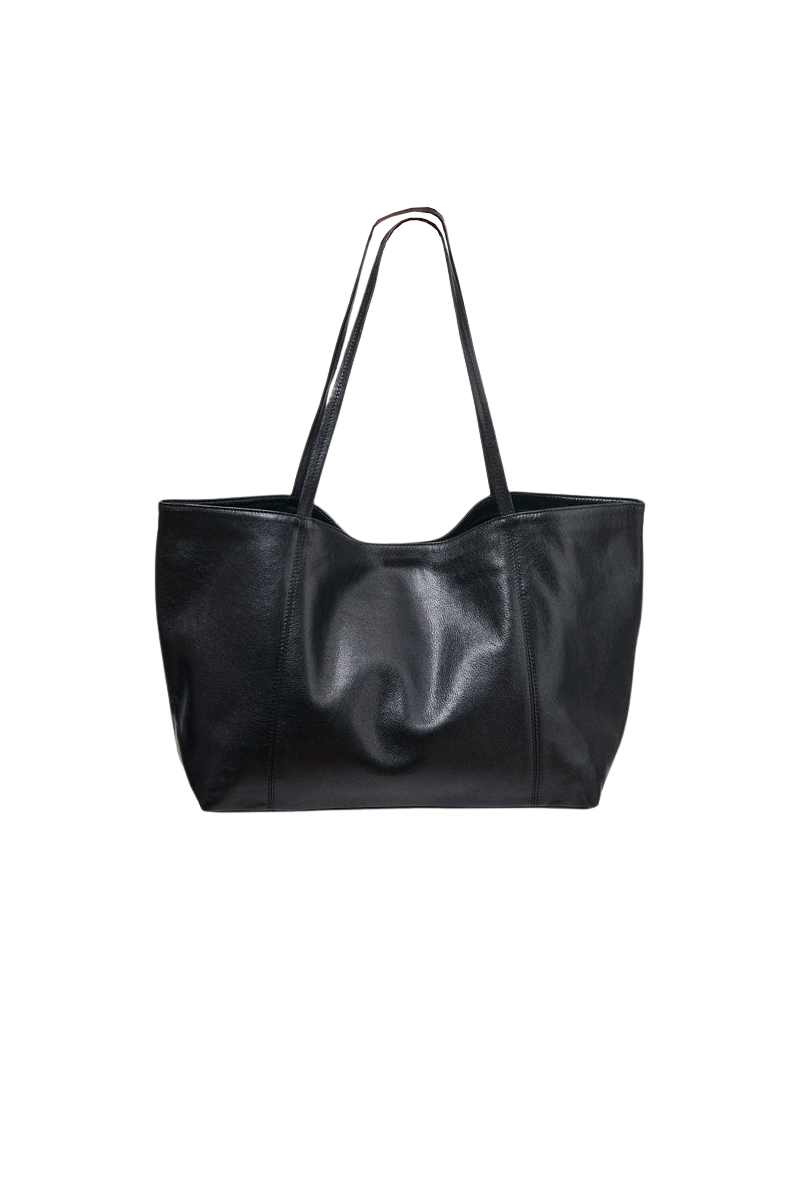 HANDBAGS Makena Tote in Black Metallic ORSYN