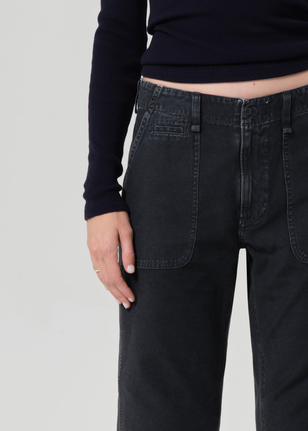 DENIM Winslow Utility Pant in Washed Black Citizens of Humanity