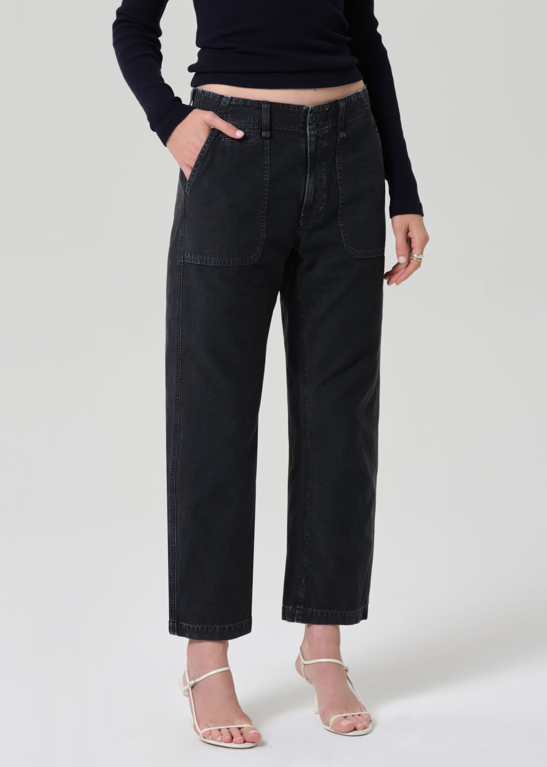 DENIM Winslow Utility Pant in Washed Black Citizens of Humanity