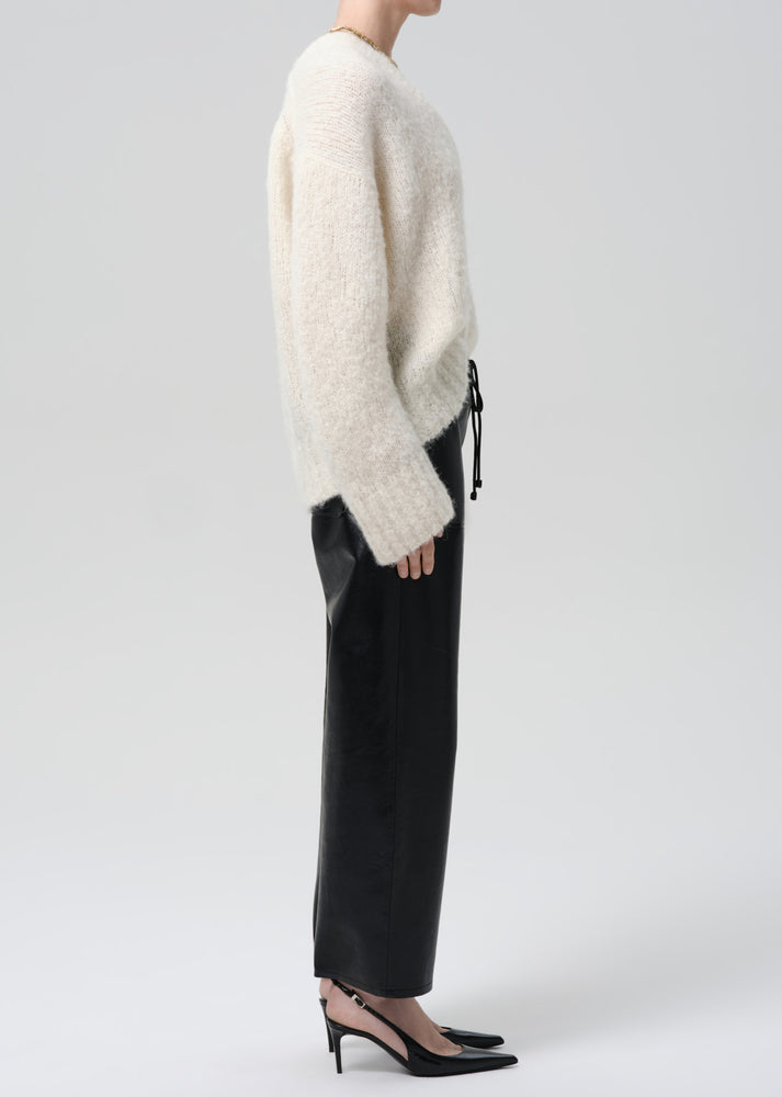 PANTS/SHORTS Rework Pull on Recycled Leather Pant in Black Citizens of Humanity