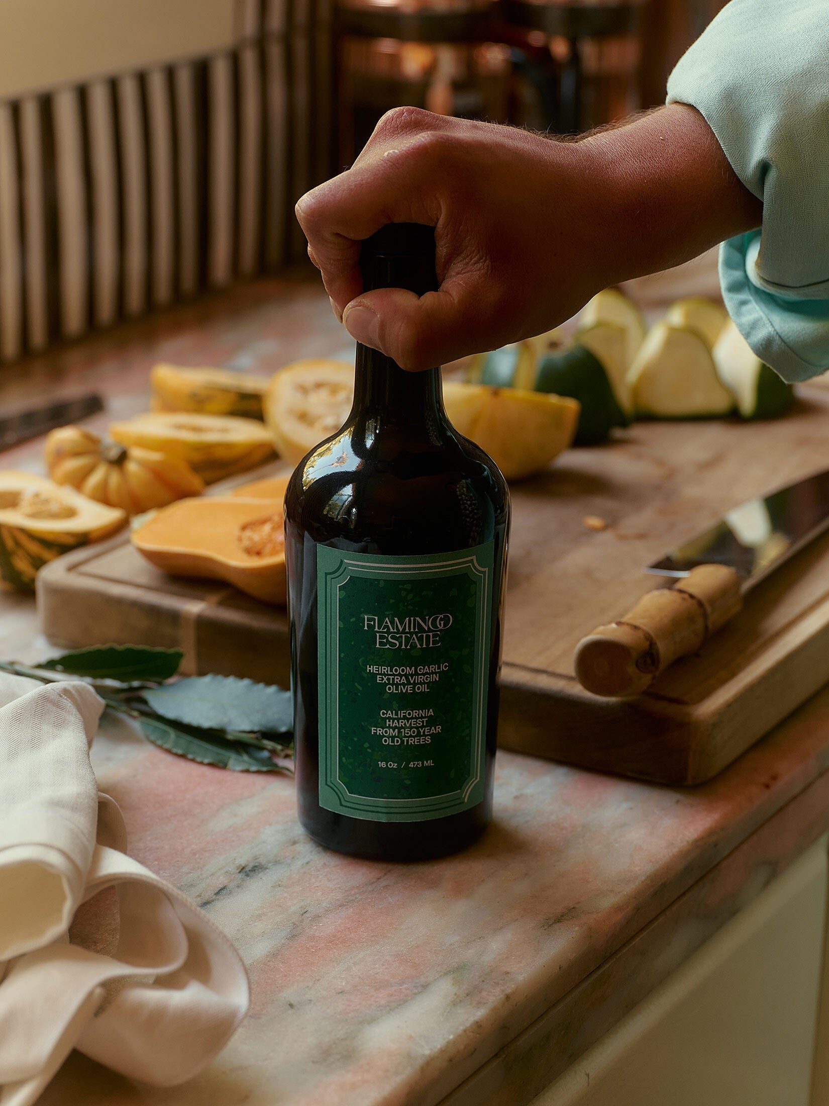 HOME ACCESSORIES Garlic Infused Extra Virgin Olive Oil Flamingo Estate