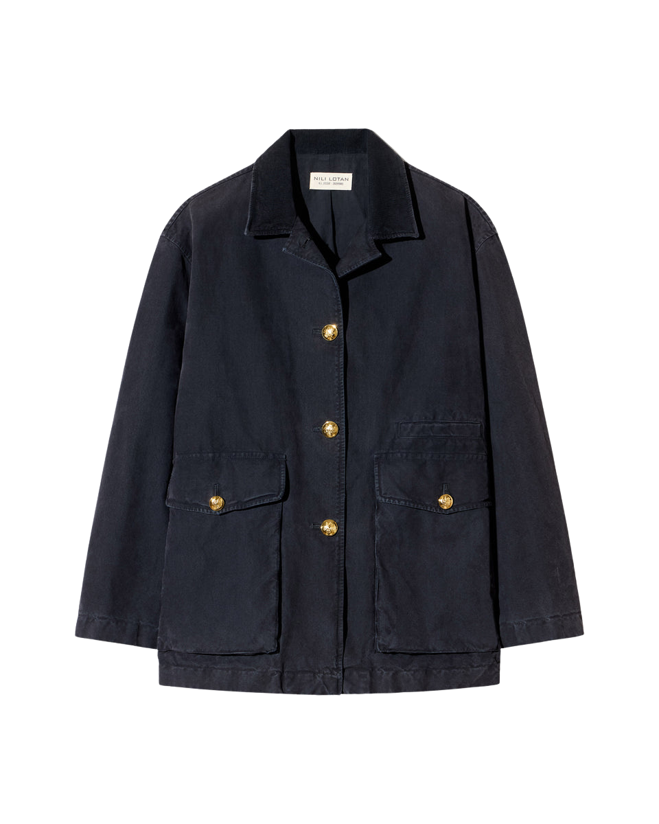 COATS/JACKET Devin Coat in Midnight Nili Lotan