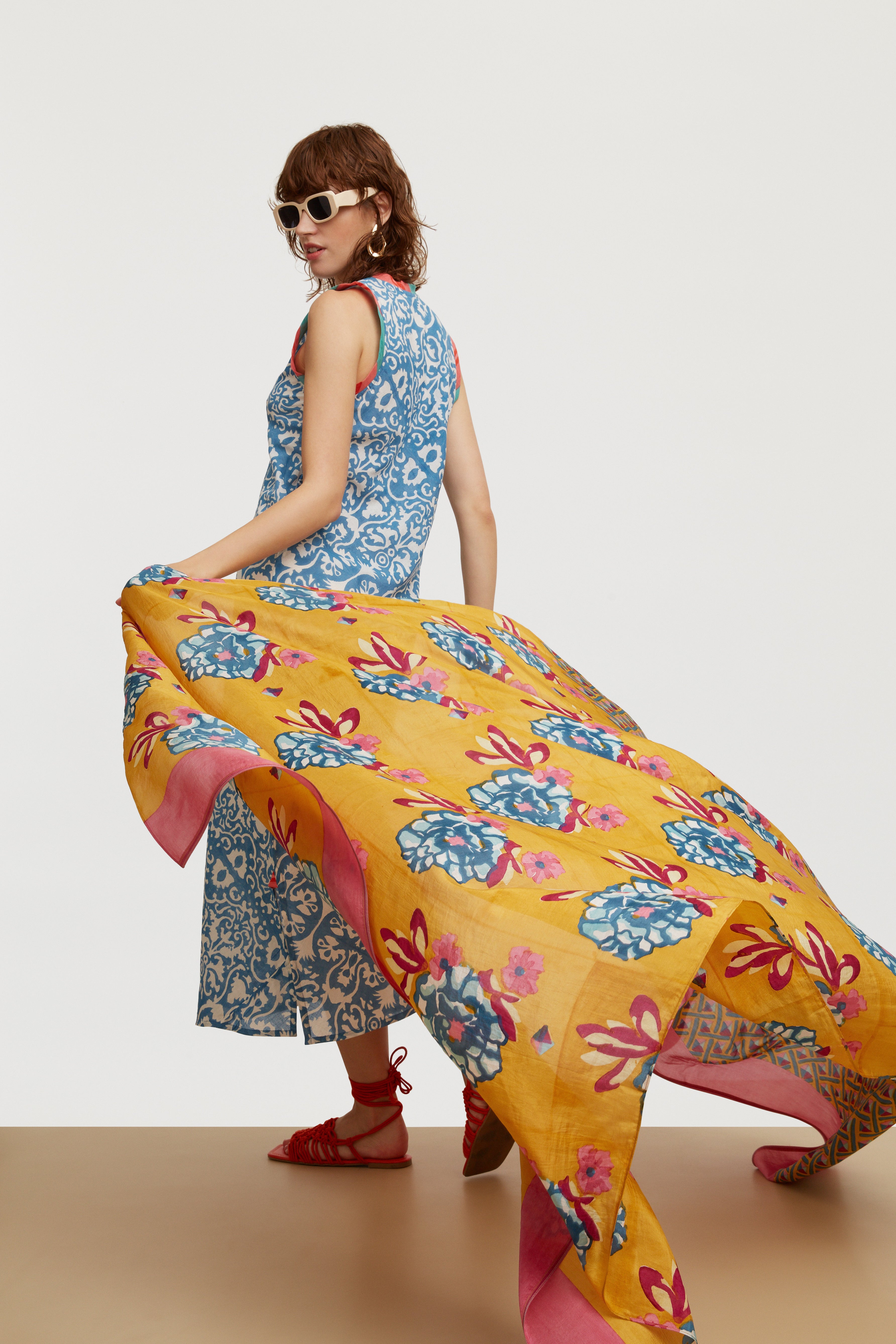 ACCESSORIES DUPATTA SILK STOLE LISA CORTI