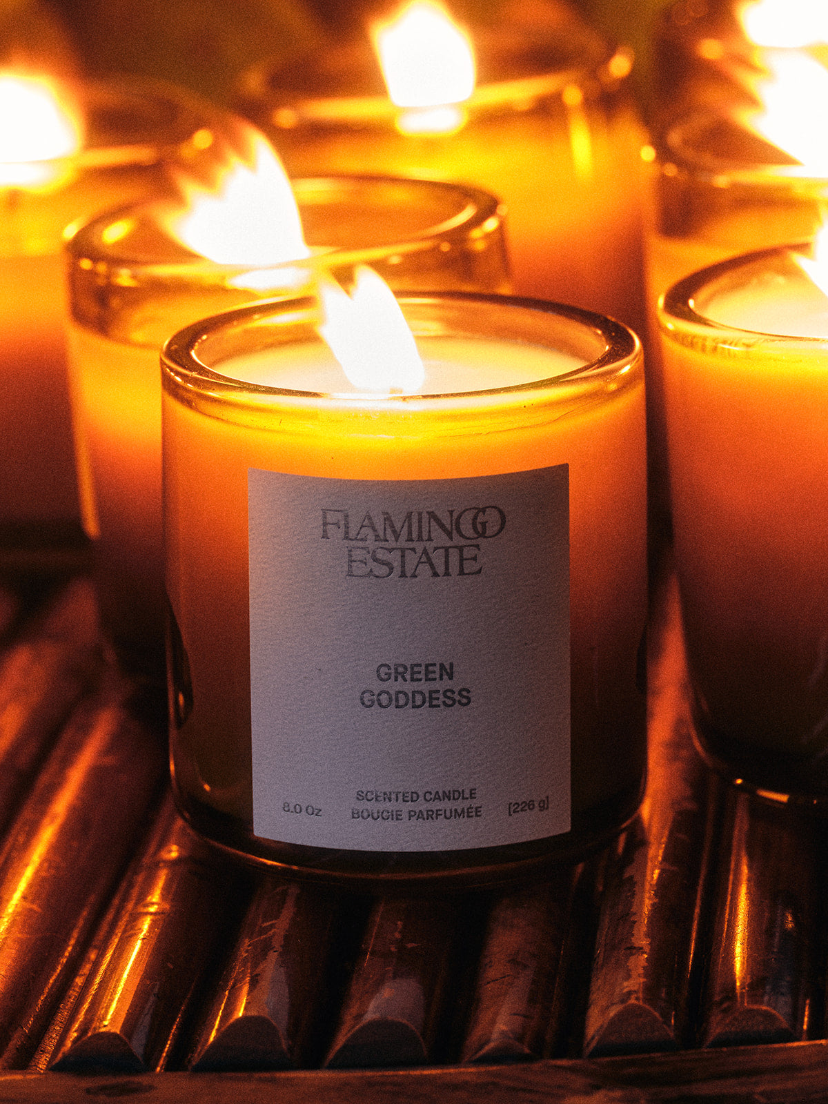 CANDLES/HOME FRAGRANCE Green Goddess Candle Flamingo Estate