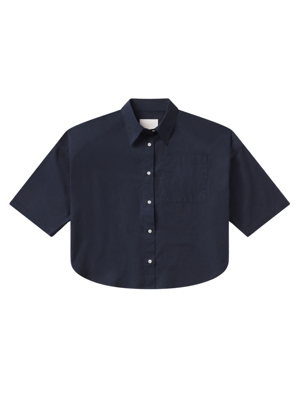 BLOUSES/SHIRTS/TOPS Frances Cropped Cape Button Up in Navy Citizens of Humanity