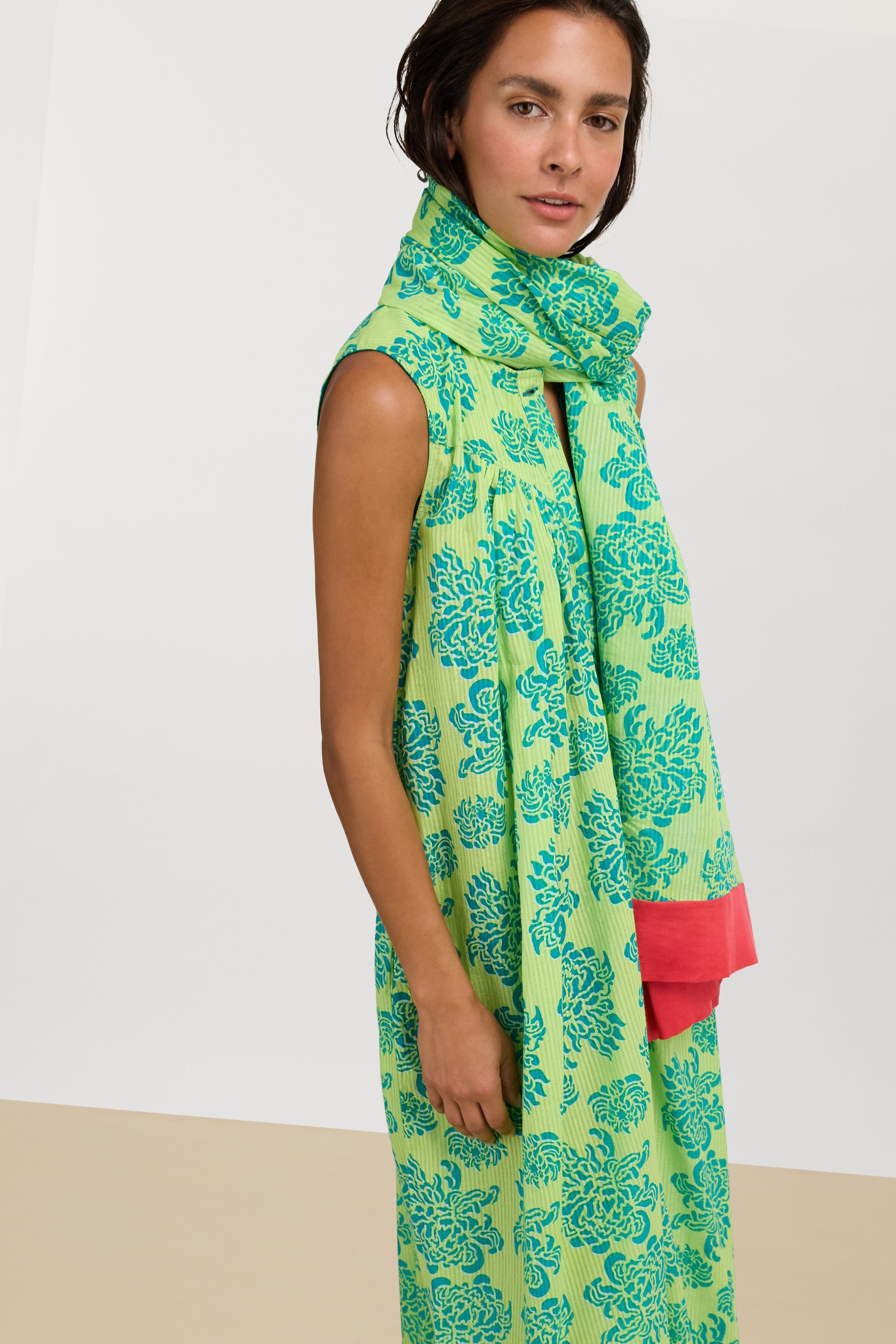 ACCESSORIES Cotton Sally Sarong in Naoshima Lemon Lisa Corti
