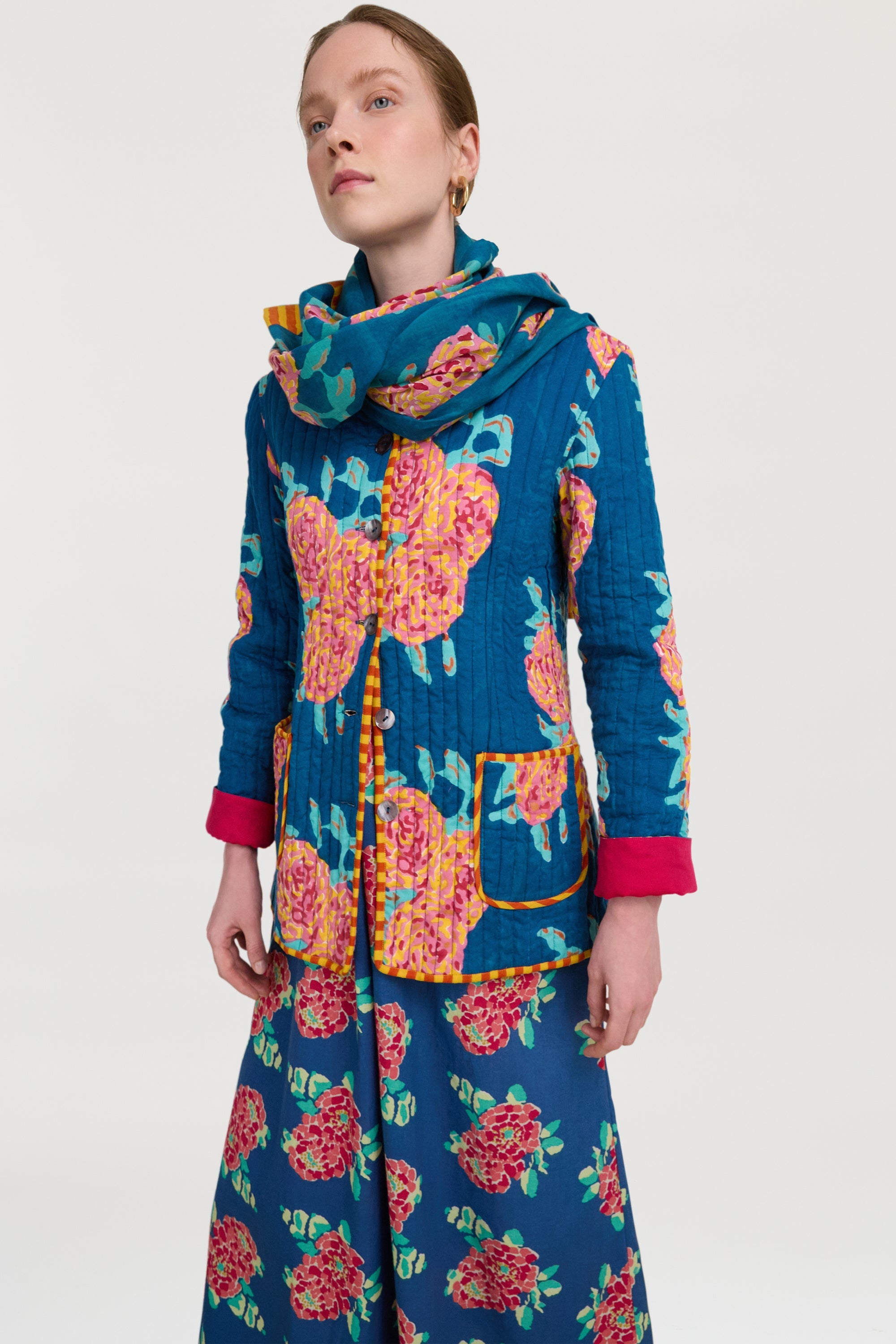 ACCESSORIES MUL MUL PAREO IN DARK TEAL Lisa Corti