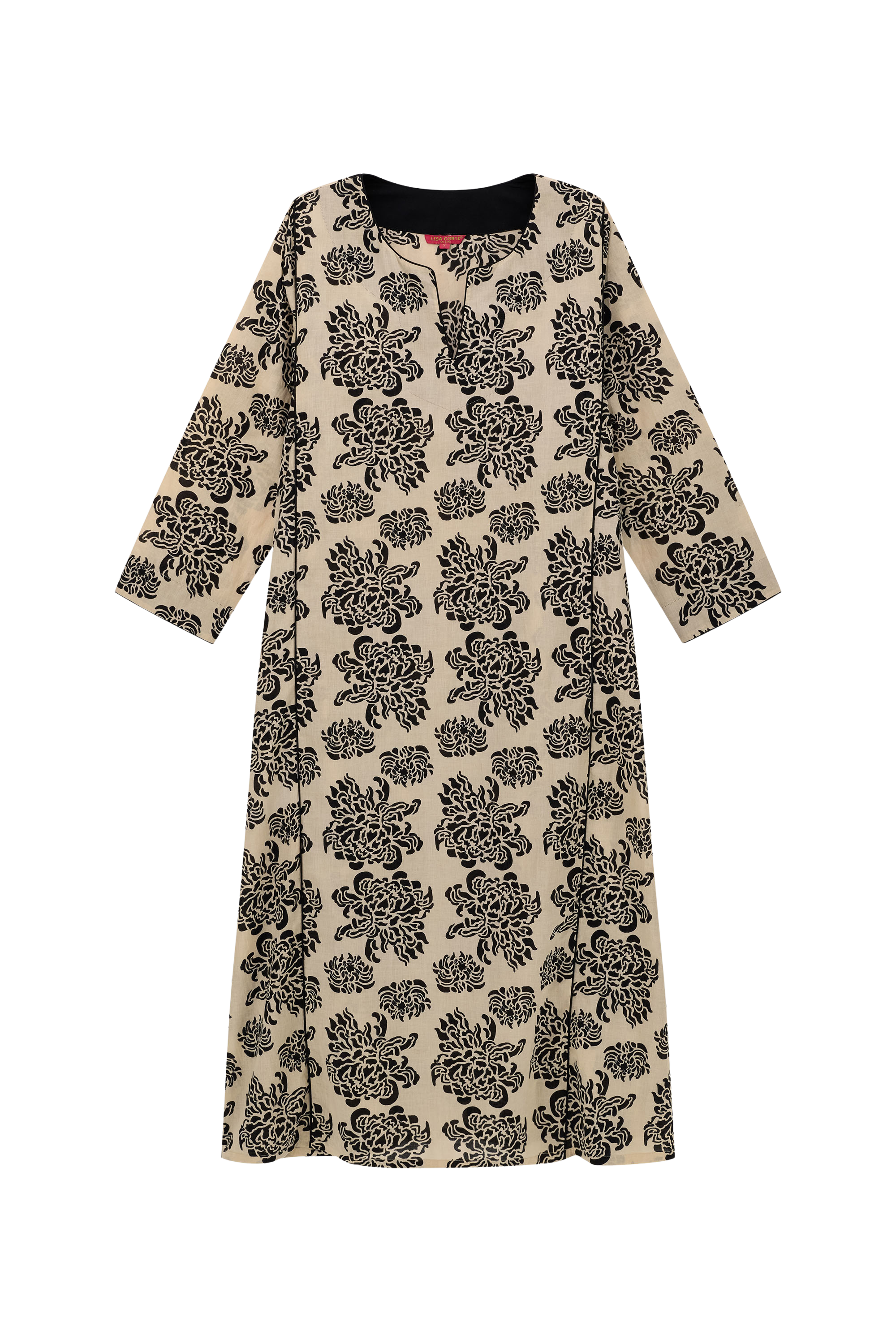 DRESSES/JUMPSUITS Sara Caftan in Naoshima Black Lisa Corti