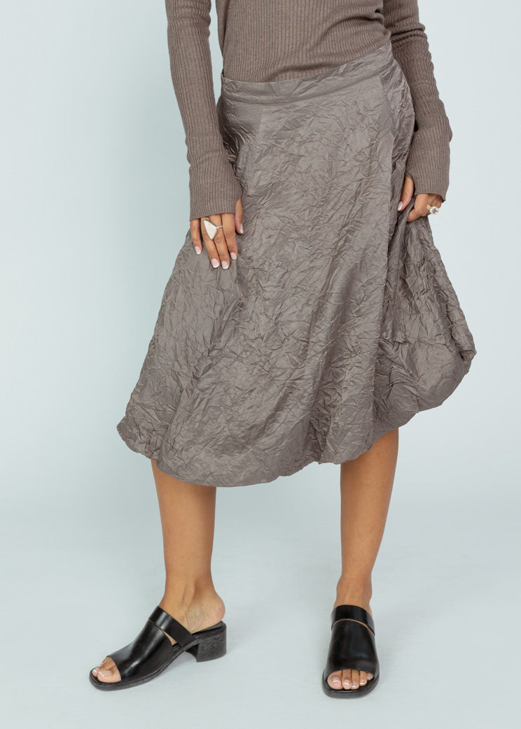 SKIRTS Pouf Skirt in Caviar Brazeau Tricot