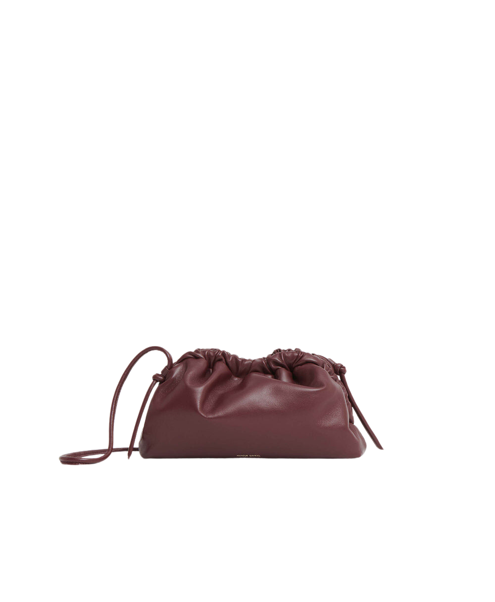 HANDBAGS Mini Cloud Clutch in Pomegranate Mansur Gavriel