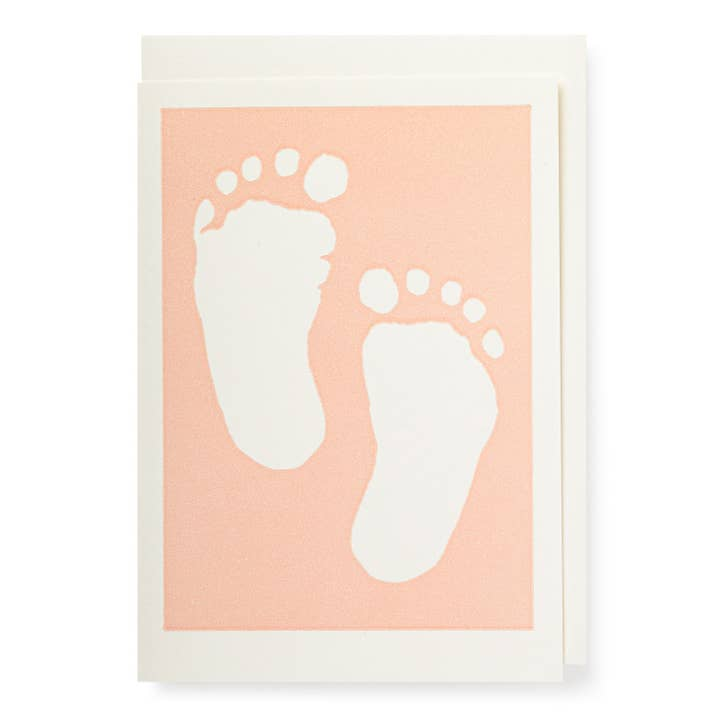 BOOKS/STATIONERY Pink Baby Feet - Notelet Card Archivist Gallery