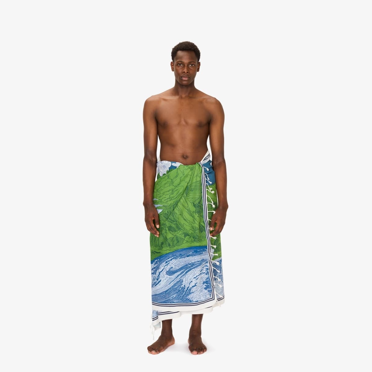 HOME DECOR Balthazar Towel in Blue Inoui Editions