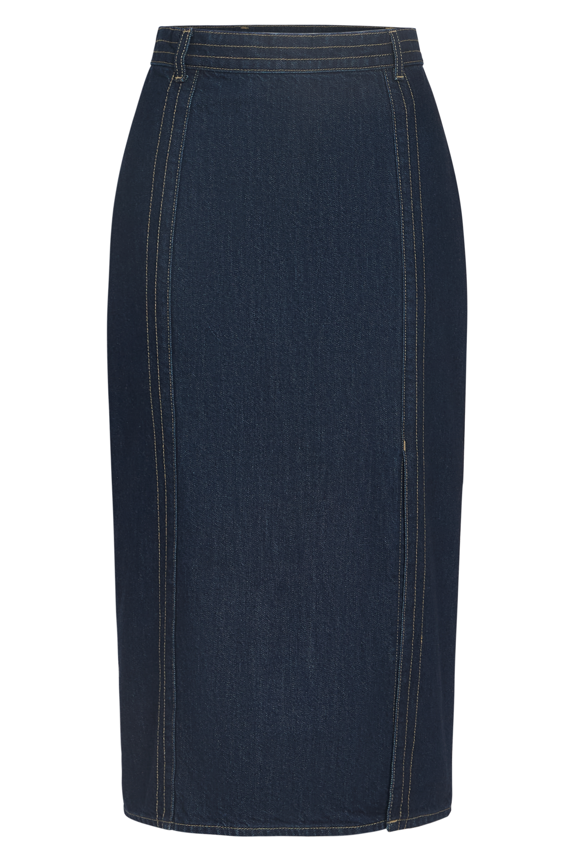 SKIRTS Denim Skirt with Seams in Dark Stone TWP