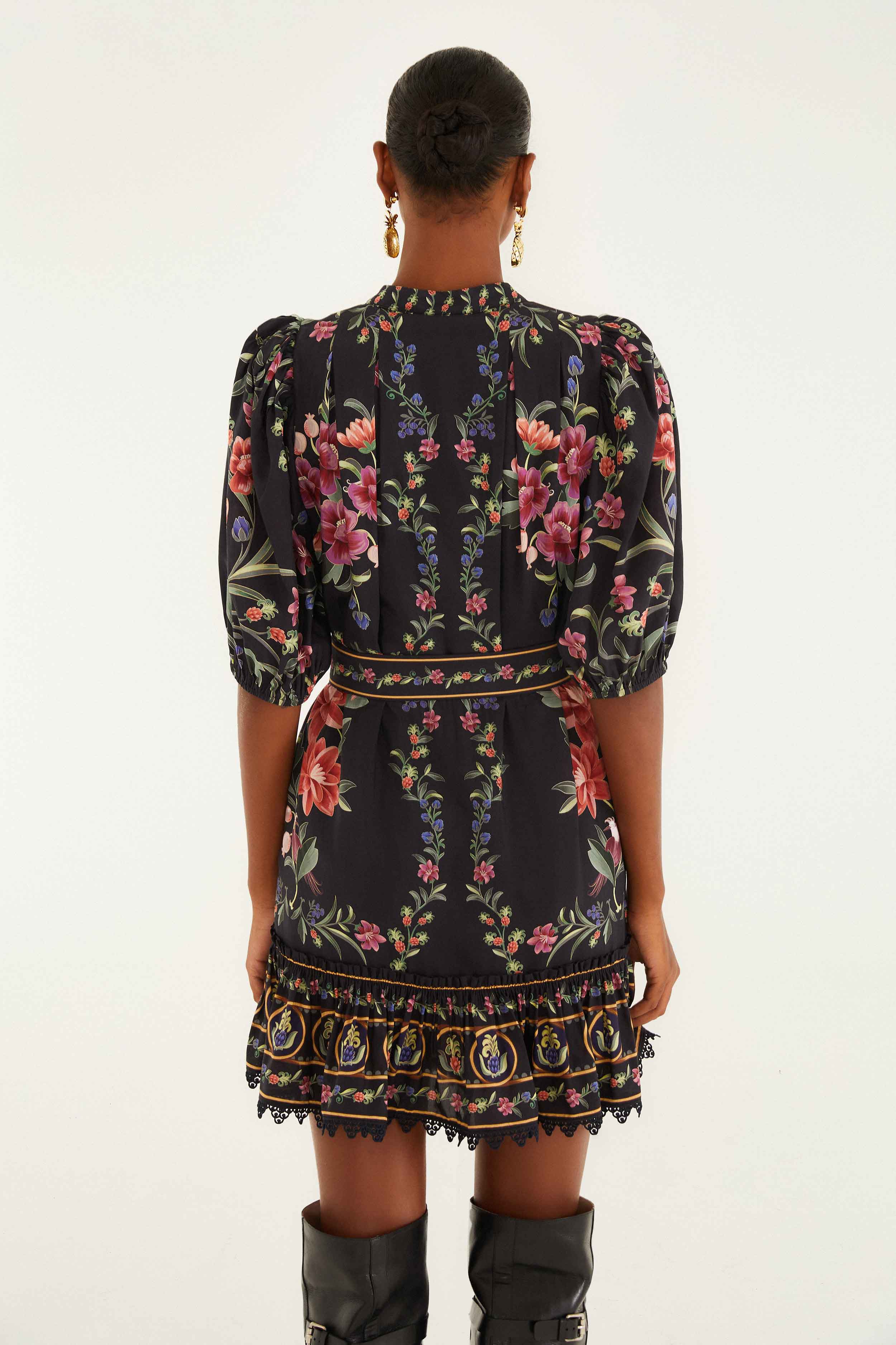 DRESSES/JUMPSUITS Belle Garden Mini Dress in Black Farm Rio