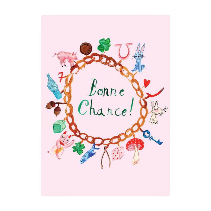 BOOKS/STATIONERY Bonne Chance Greeting Card Mr. Boddington