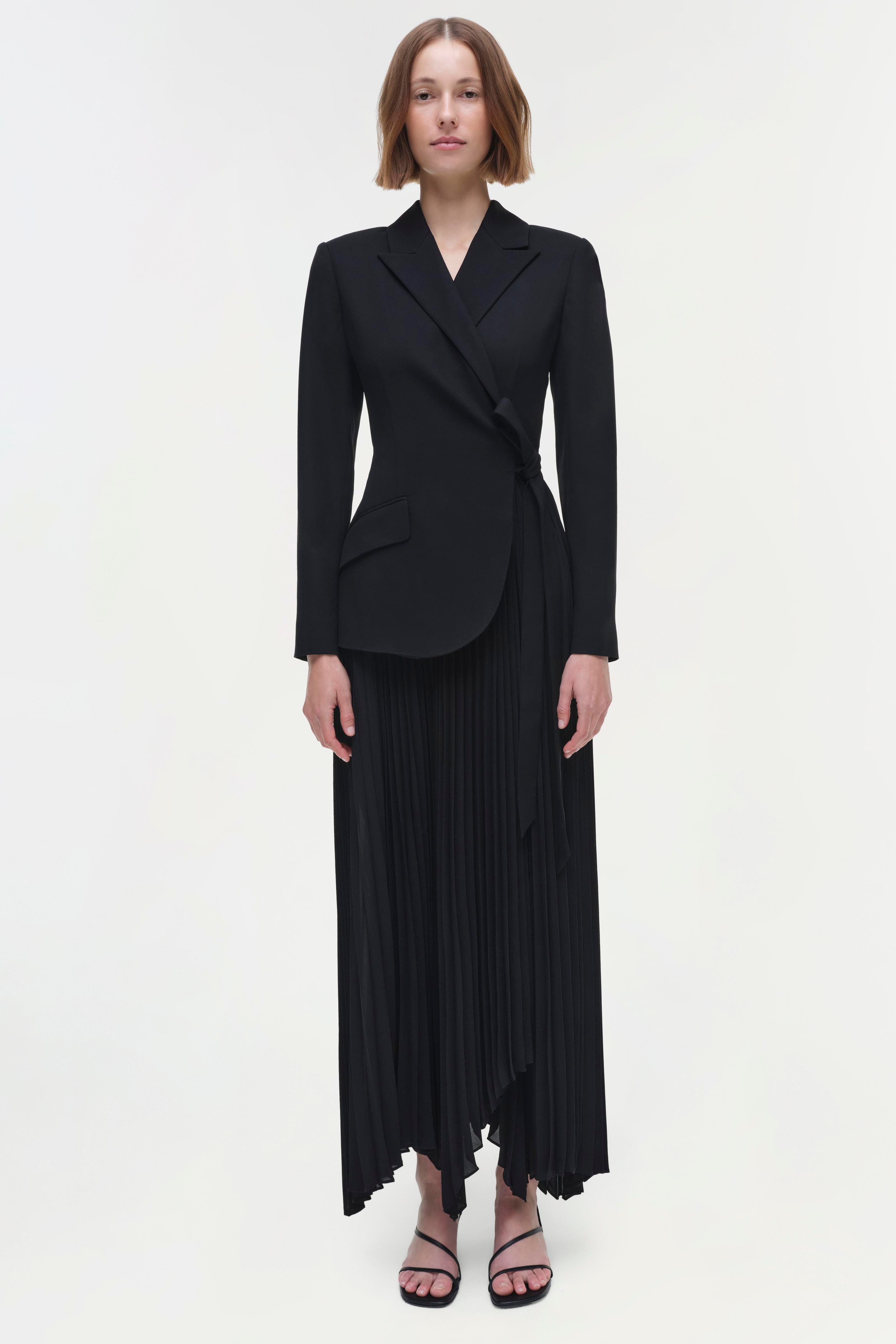 DRESSES/JUMPSUITS Ambretta Combo Blazer Dress in Black Simkhai