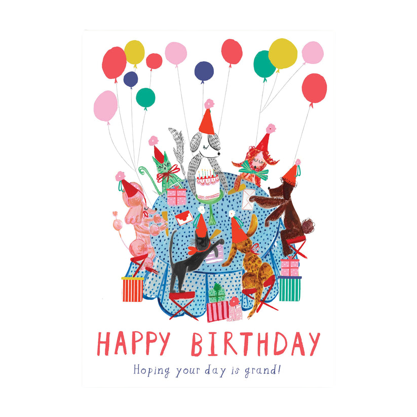 BOOKS/STATIONERY Dog Party Greeting Card Mr. Boddington