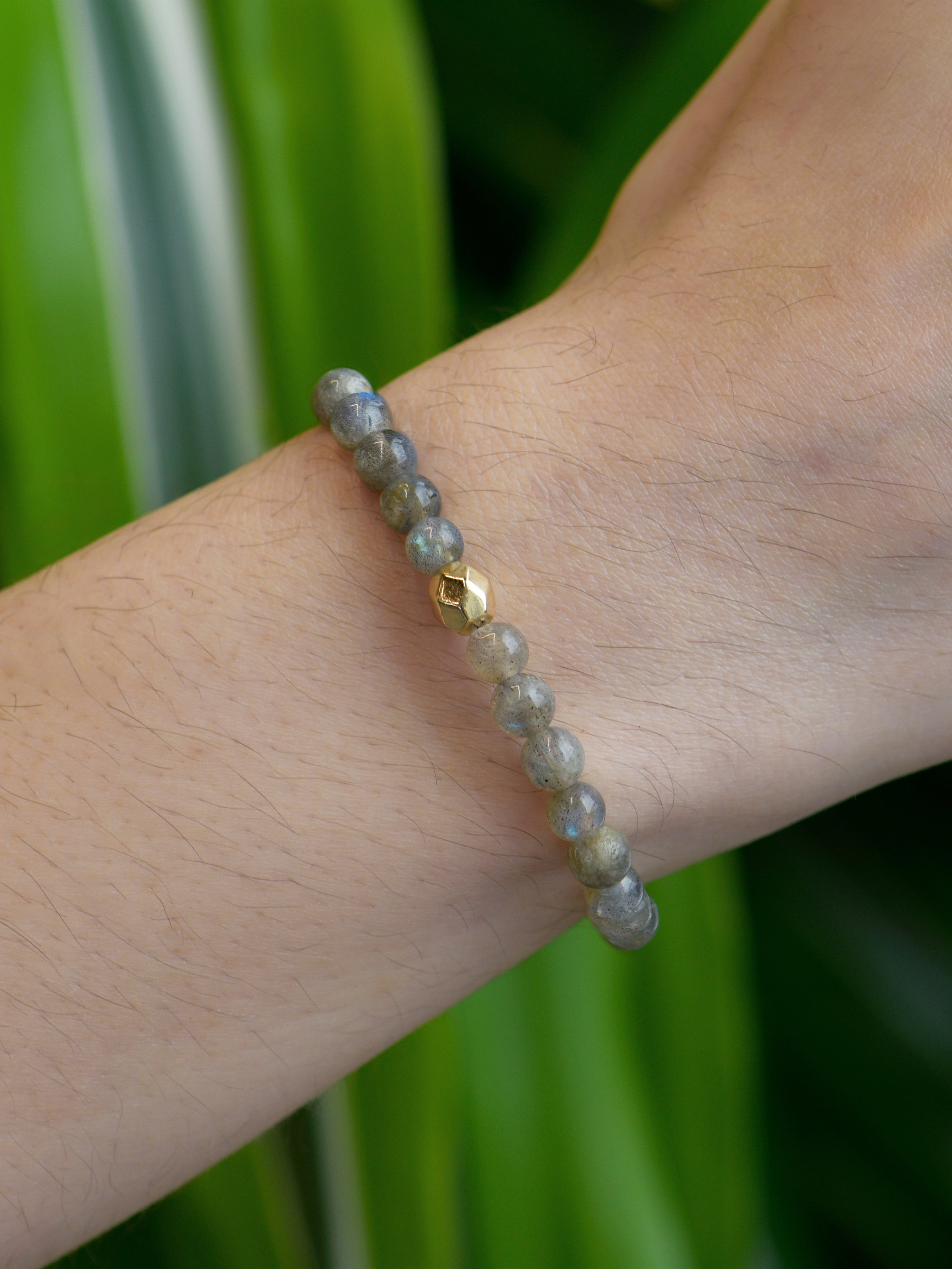 JEWELRY Blue Labradorite 6MM Beaded Bracelet Anzie