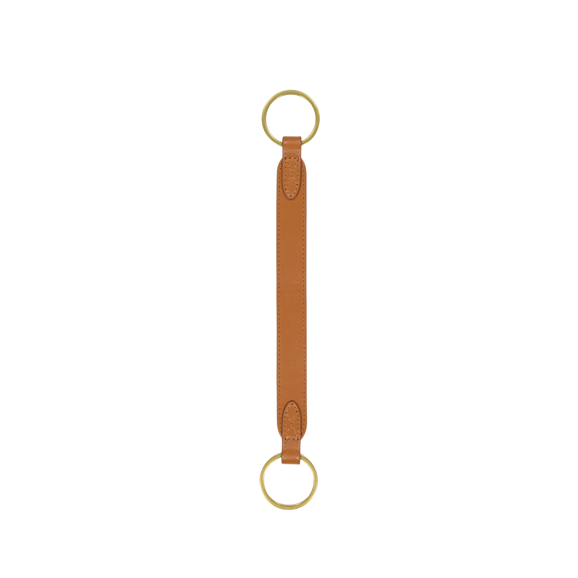 ACCESSORIES Leather Belt Handle in Brown Inoui Editions